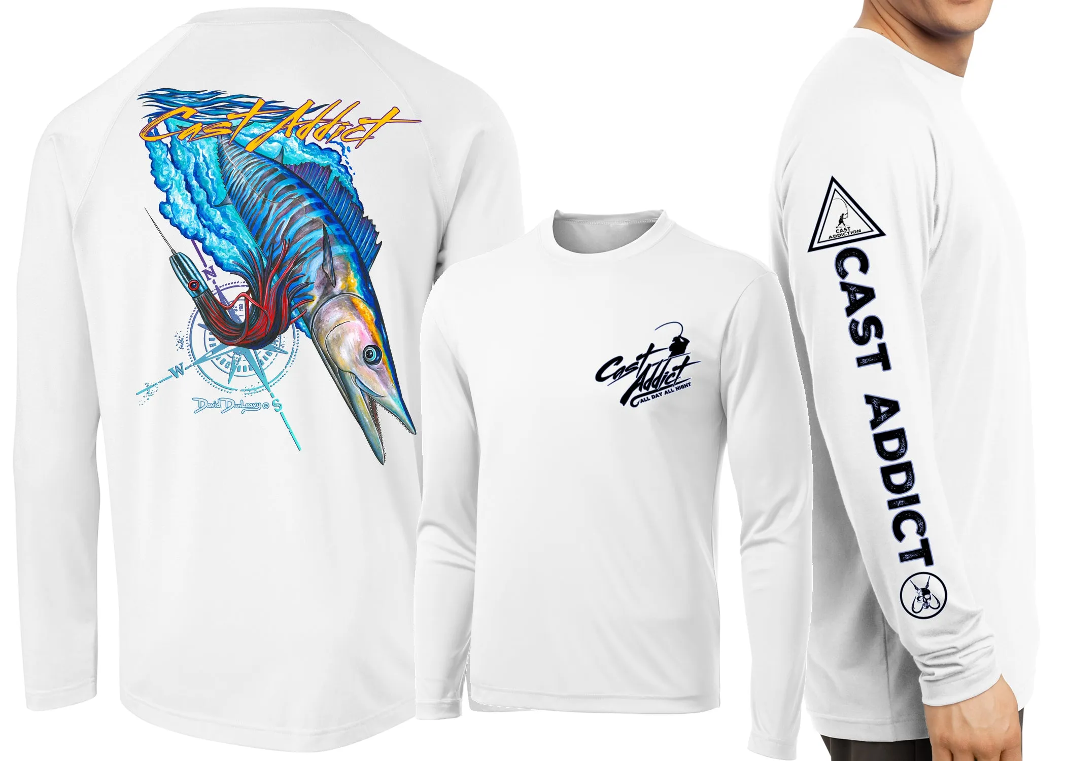Men’s Performance Cast Addict Wahoo Long Sleeve