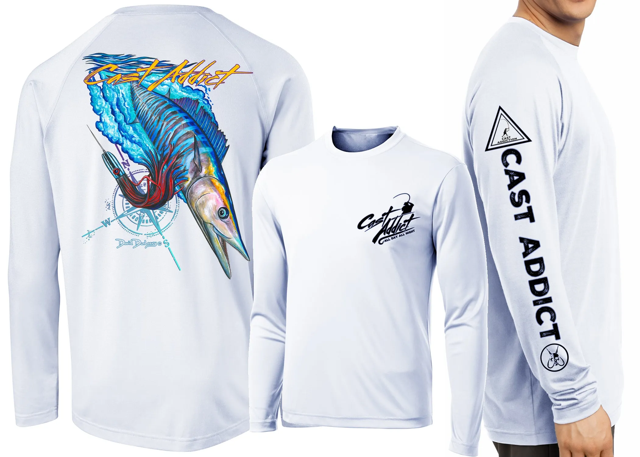 Men’s Performance Cast Addict Wahoo Long Sleeve