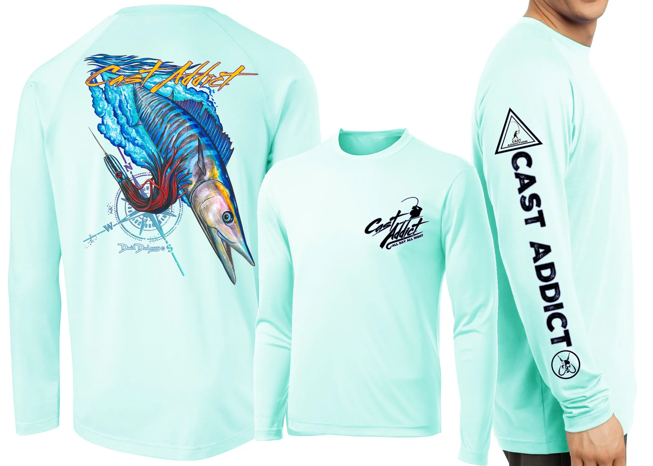 Men’s Performance Cast Addict Wahoo Long Sleeve