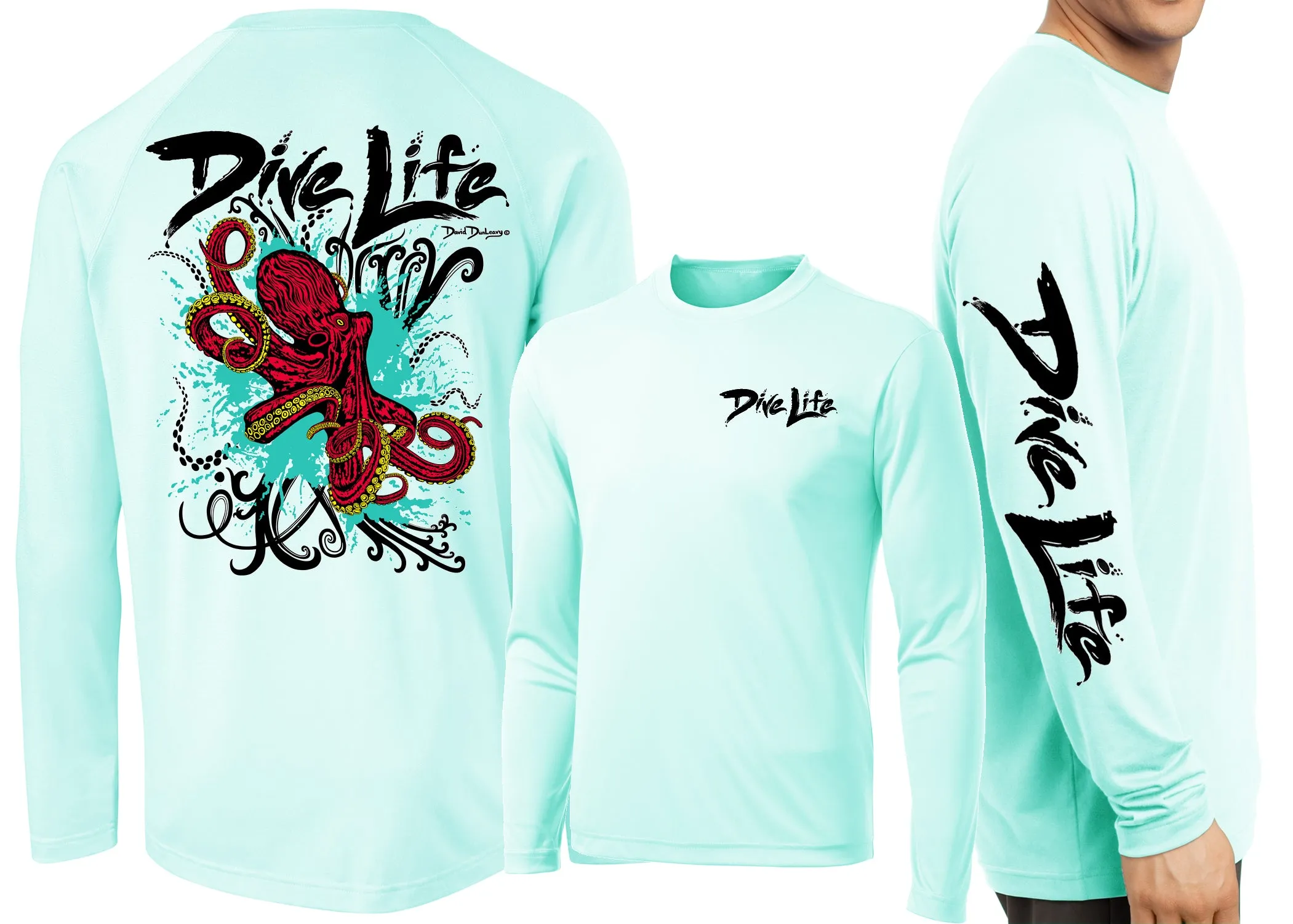 Men’s Performance Dive Life Octopus Long Sleeve