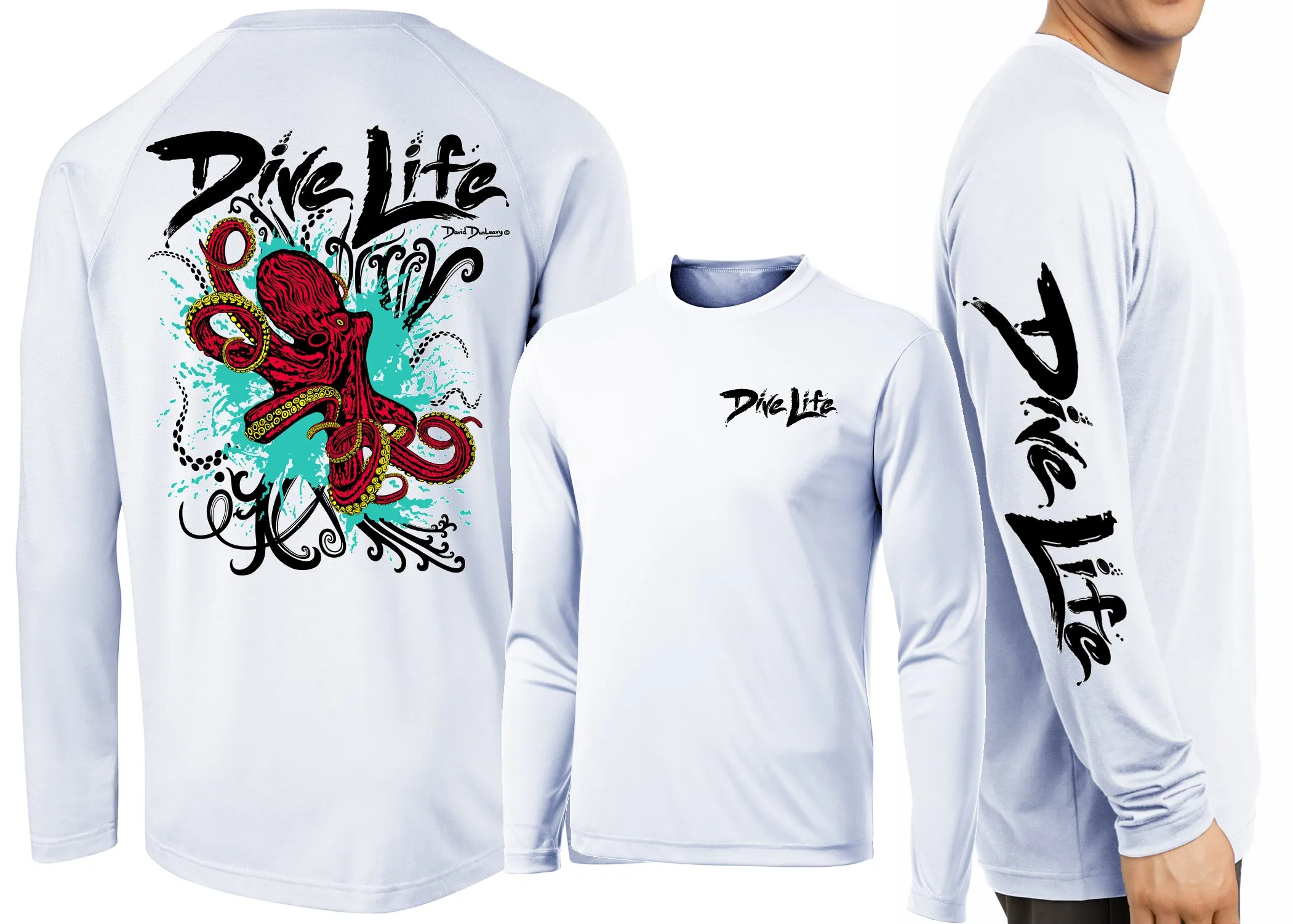 Men’s Performance Dive Life Octopus Long Sleeve