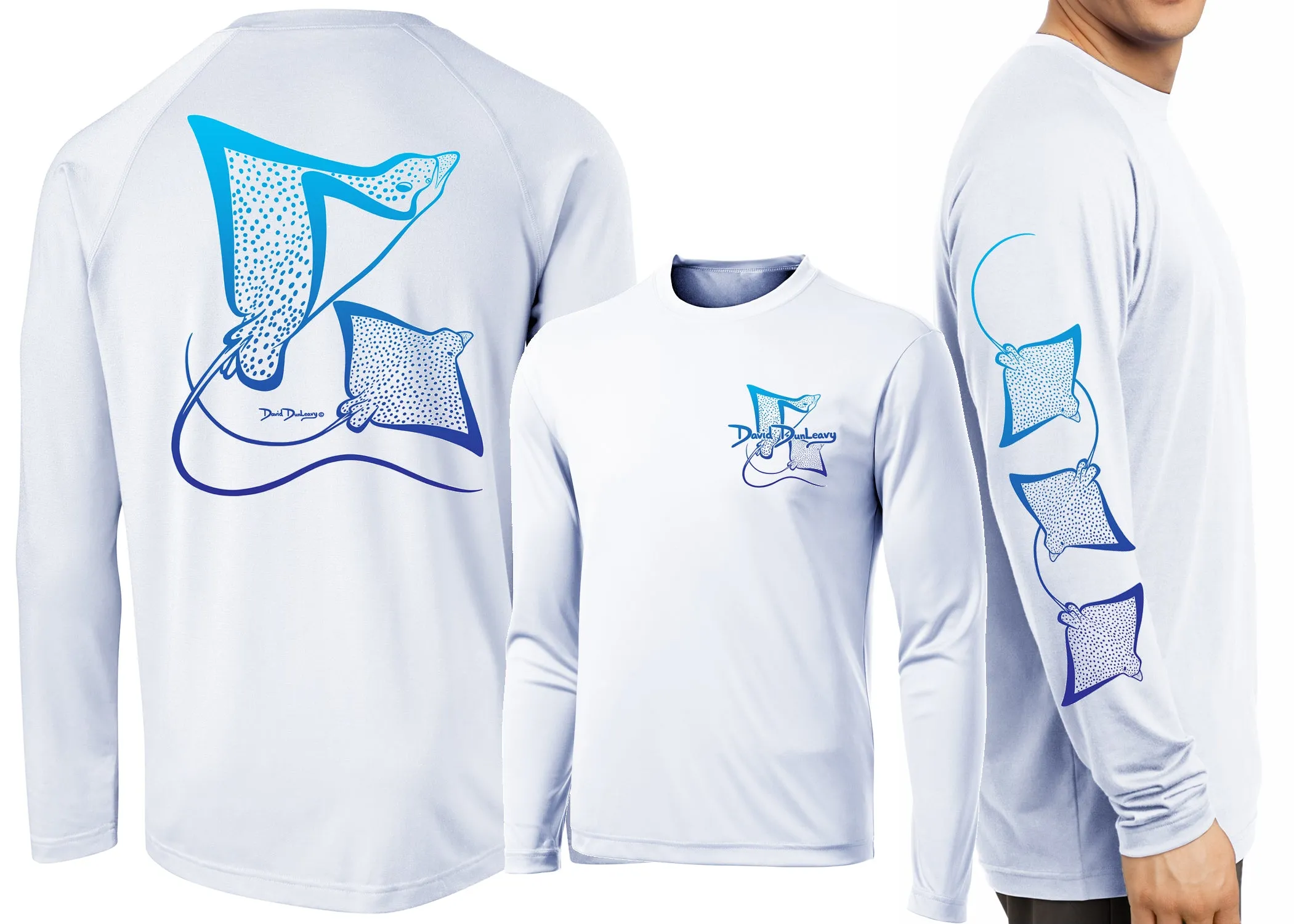 Men’s Performance Spotted Eagle Rays Deco Long Sleeve