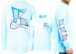 Men’s Performance Spotted Eagle Rays Deco Long Sleeve