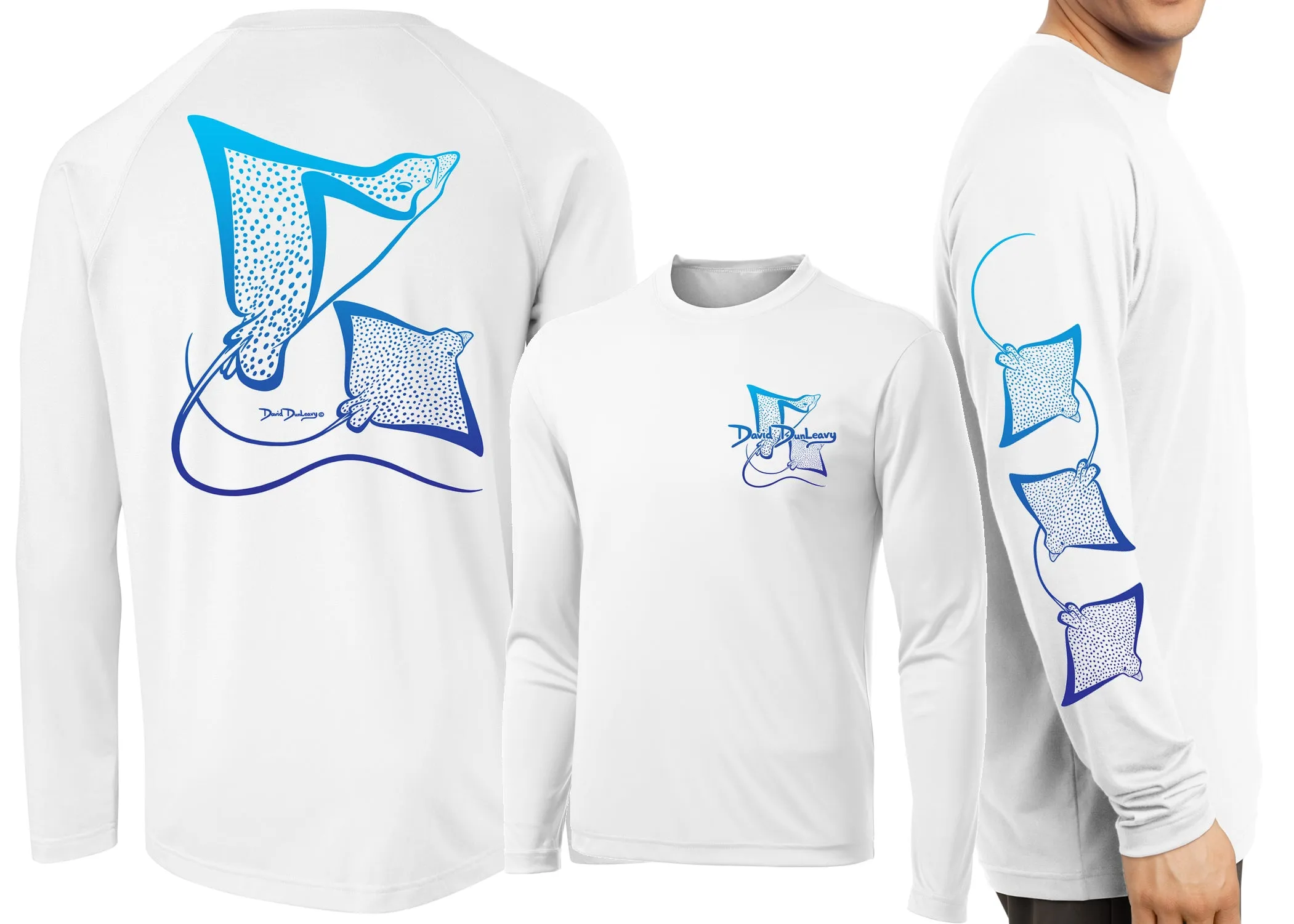 Men’s Performance Spotted Eagle Rays Deco Long Sleeve