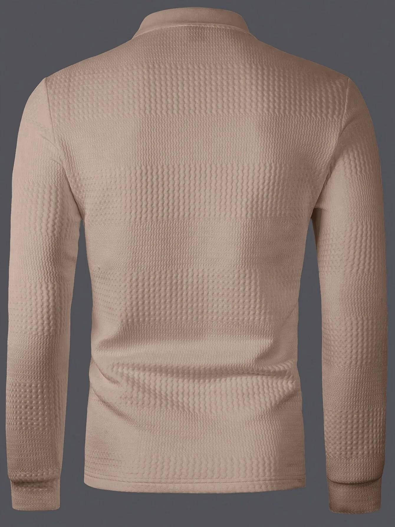 Men's Solid Jacquard Polo T-Shirt for Comfort – Ryan