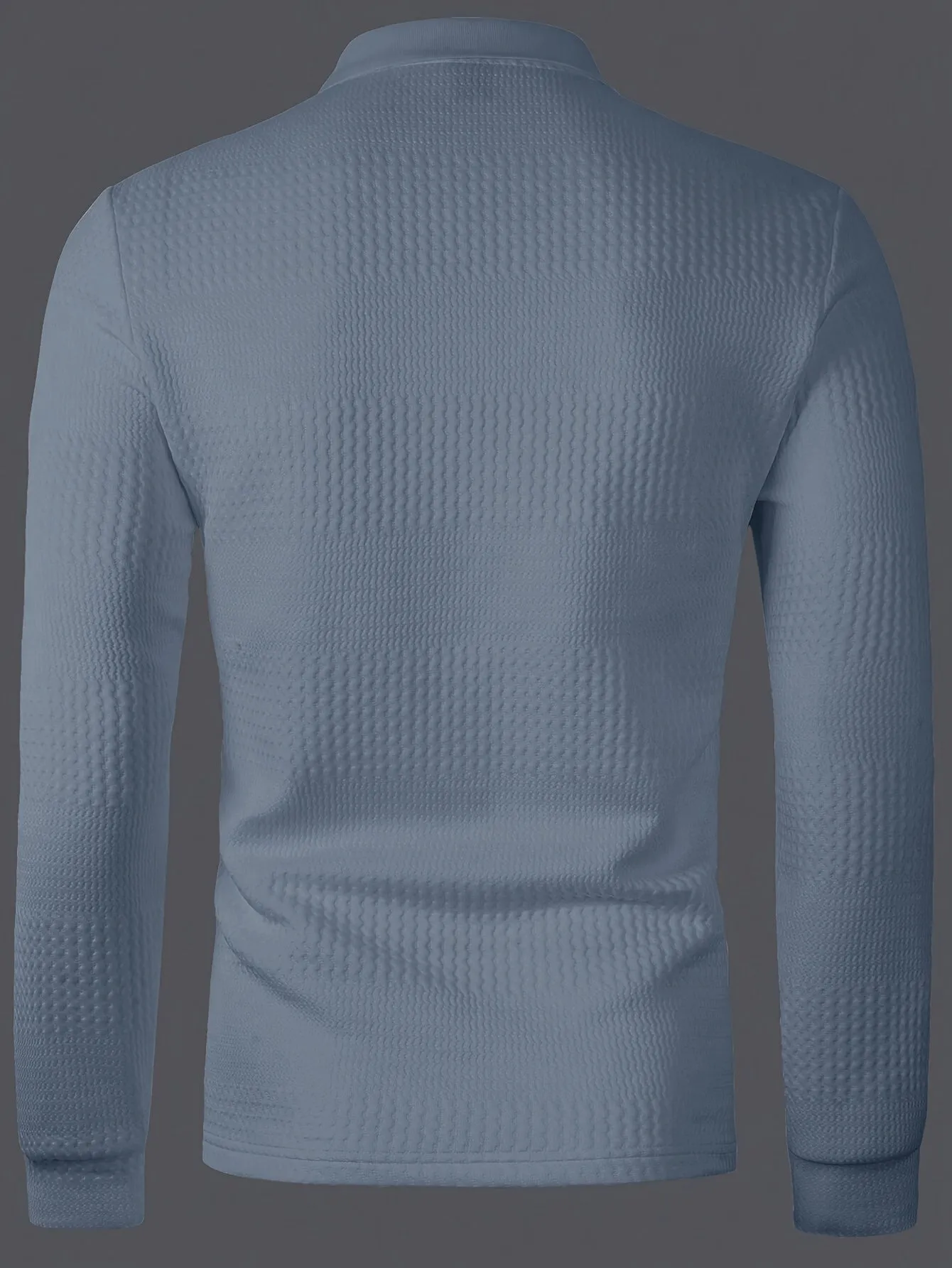Men's Solid Jacquard Polo T-Shirt for Comfort – Ryan