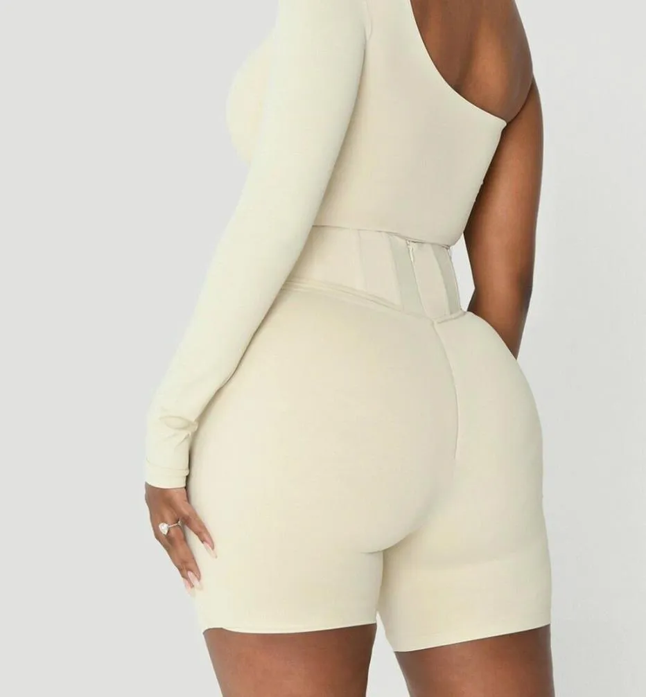 Meshki Chaya High Waisted Boned Bike Short Size Small (New with marks)