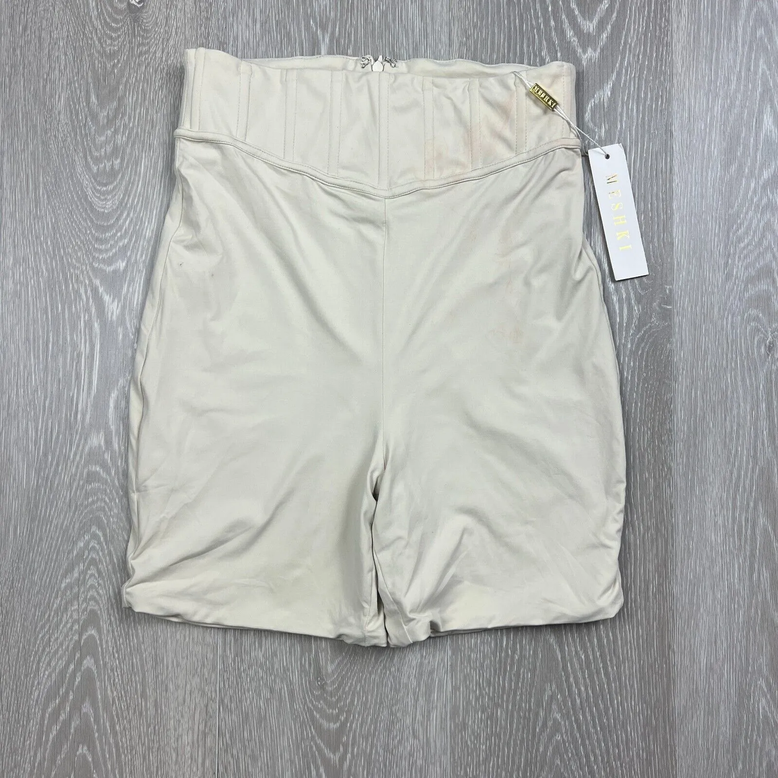 Meshki Chaya High Waisted Boned Bike Short Size Small (New with marks)