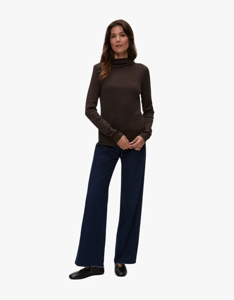 Michael Stars Janine Mock Neck Top in Java