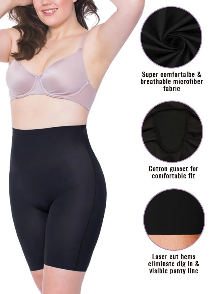 Microfiber Seamless Mid Thigh Shorts
