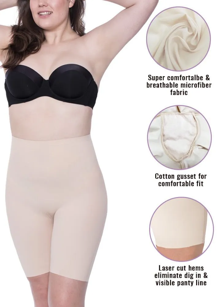 Microfiber Seamless Mid Thigh Shorts