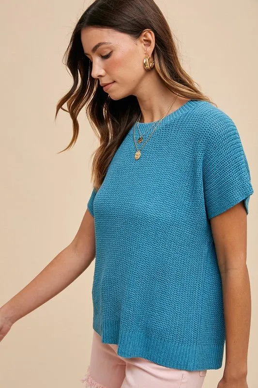 Mindy Short Sleeve Sweater