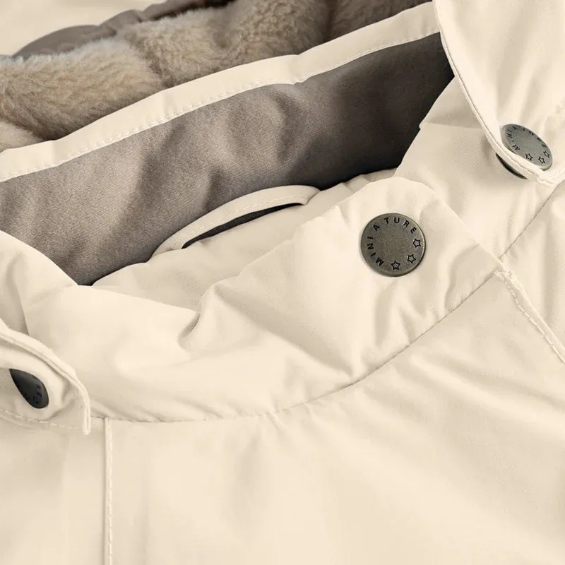 Mini A Ture - Wang fleece lined winter jacket - Angora cream