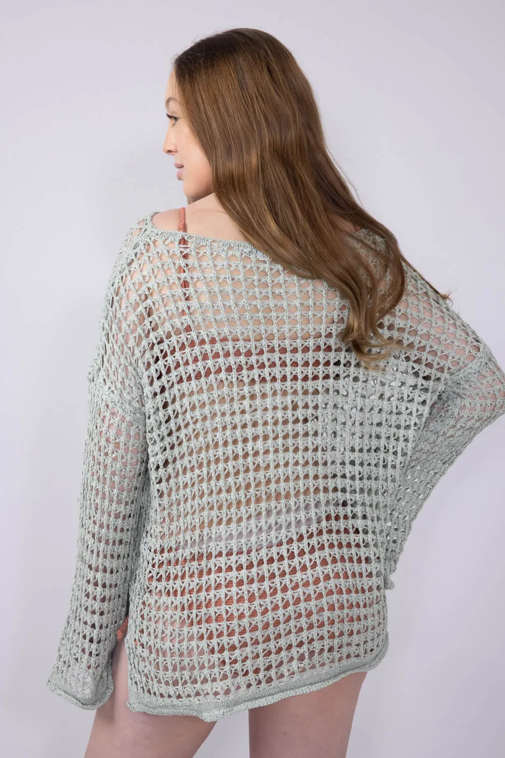 Miracle Crochet Sweater for Women in Sage | F118-SAGE