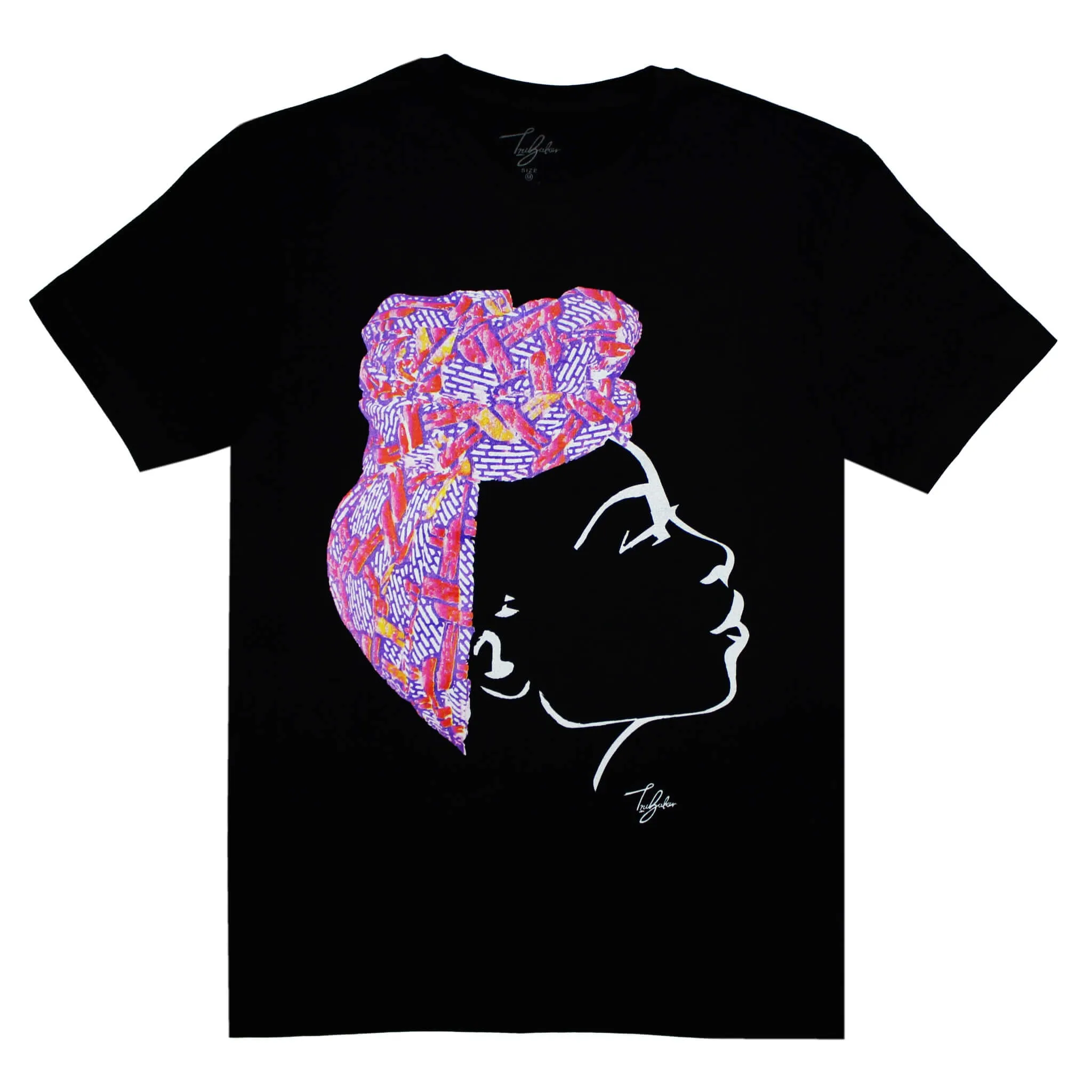MISS AFRICA WITH SOCIAL SATURDAY HEAD WRAP (UNISEX SHORT SLEEVE T-SHIRT)