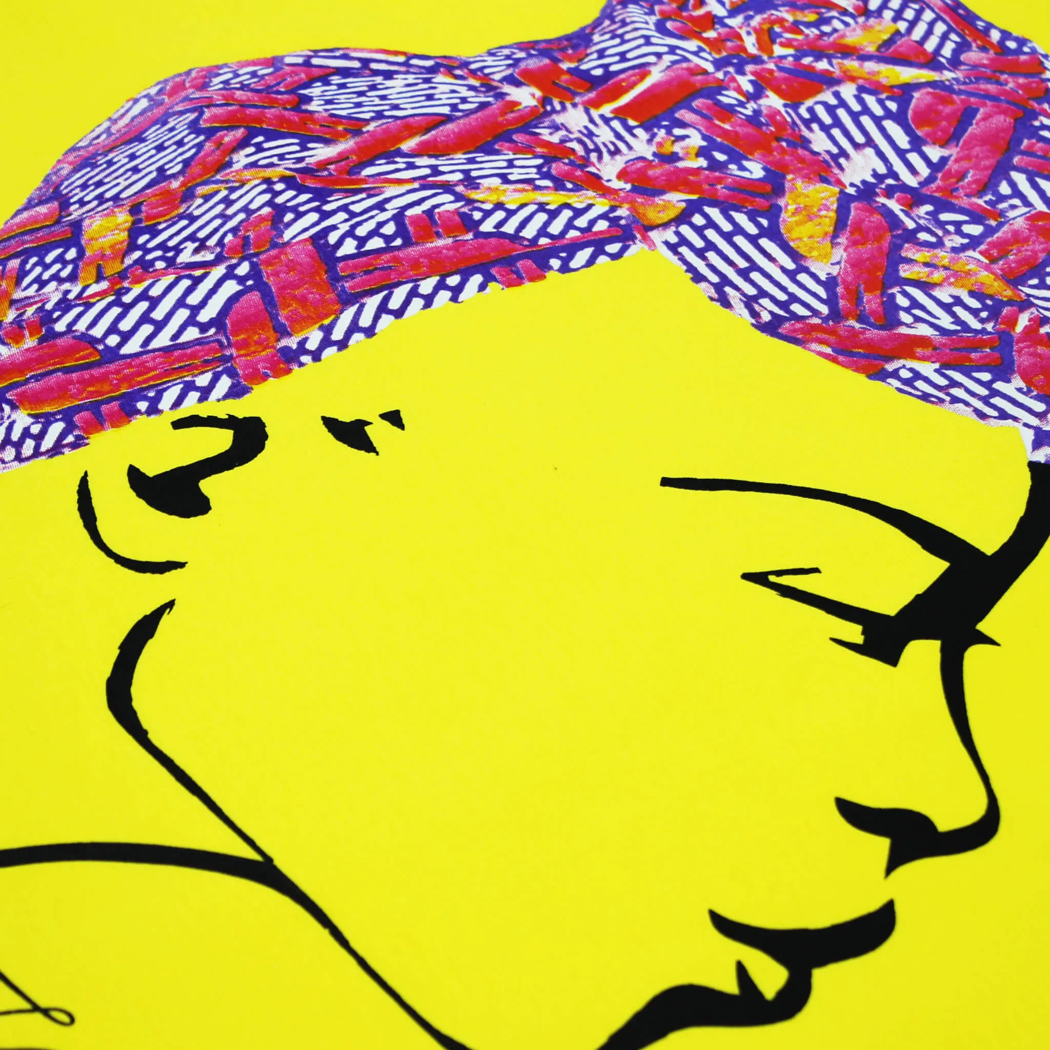 MISS AFRICA WITH SOCIAL SATURDAY HEAD WRAP (UNISEX SHORT SLEEVE T-SHIRT)