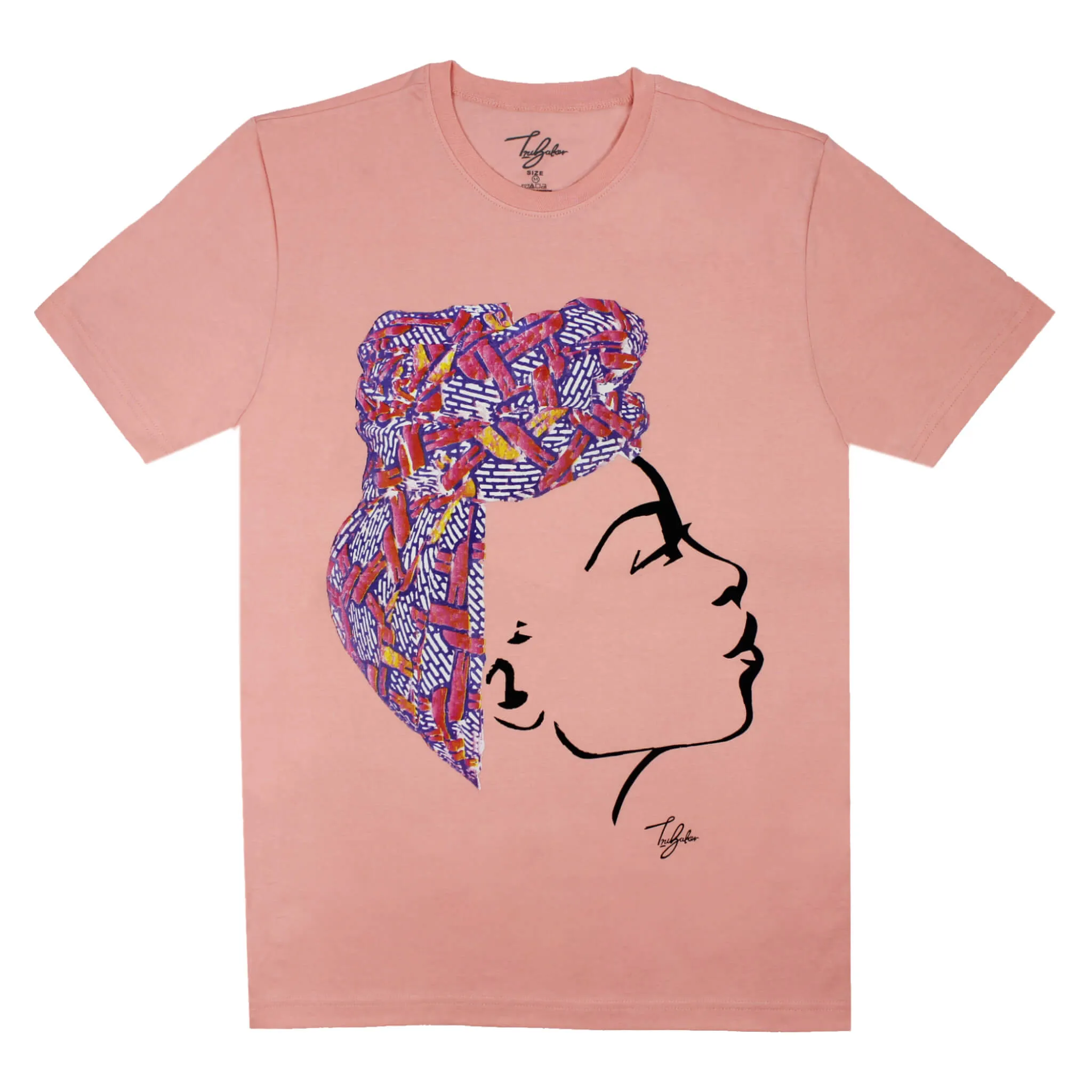 MISS AFRICA WITH SOCIAL SATURDAY HEAD WRAP (UNISEX SHORT SLEEVE T-SHIRT)