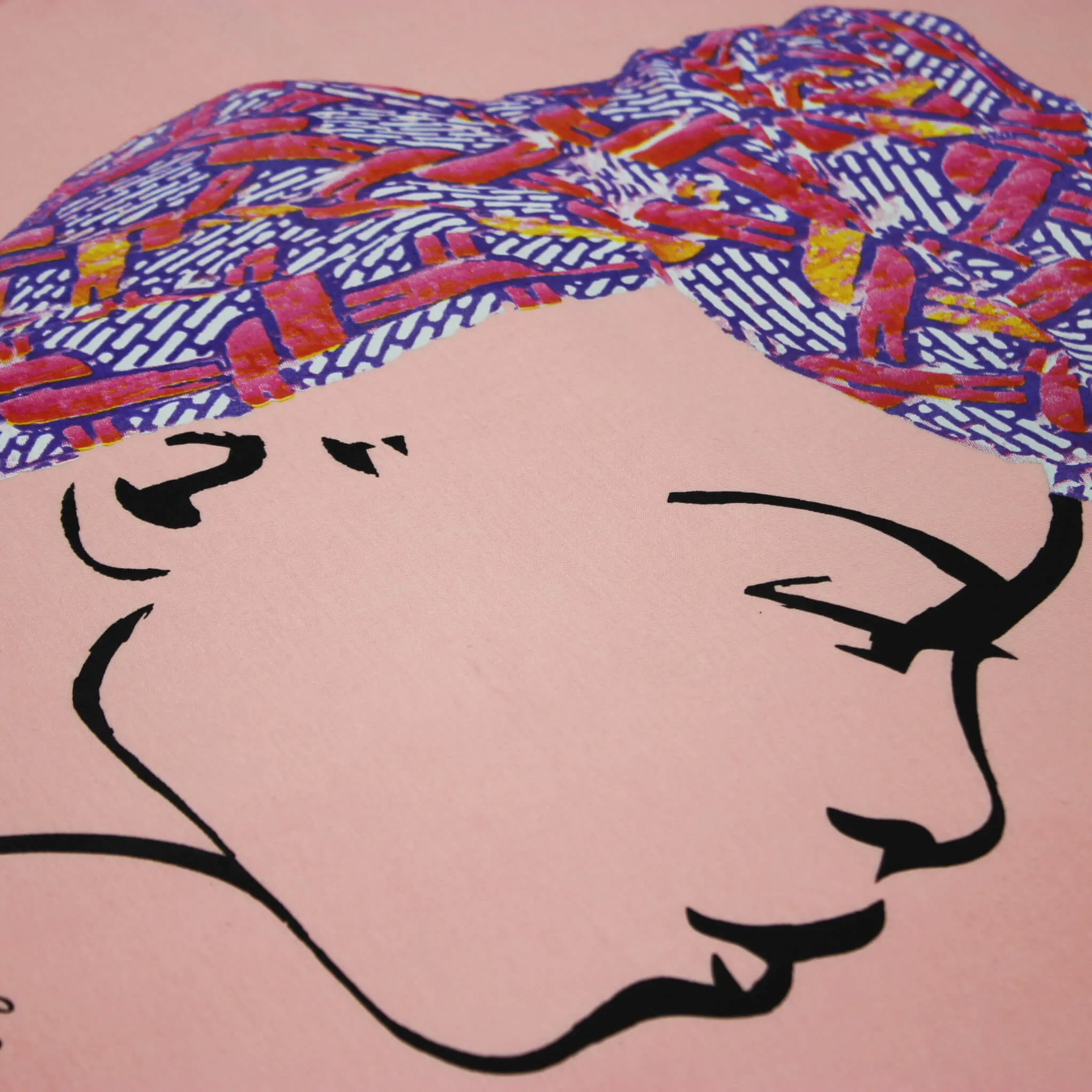 MISS AFRICA WITH SOCIAL SATURDAY HEAD WRAP (UNISEX SHORT SLEEVE T-SHIRT)