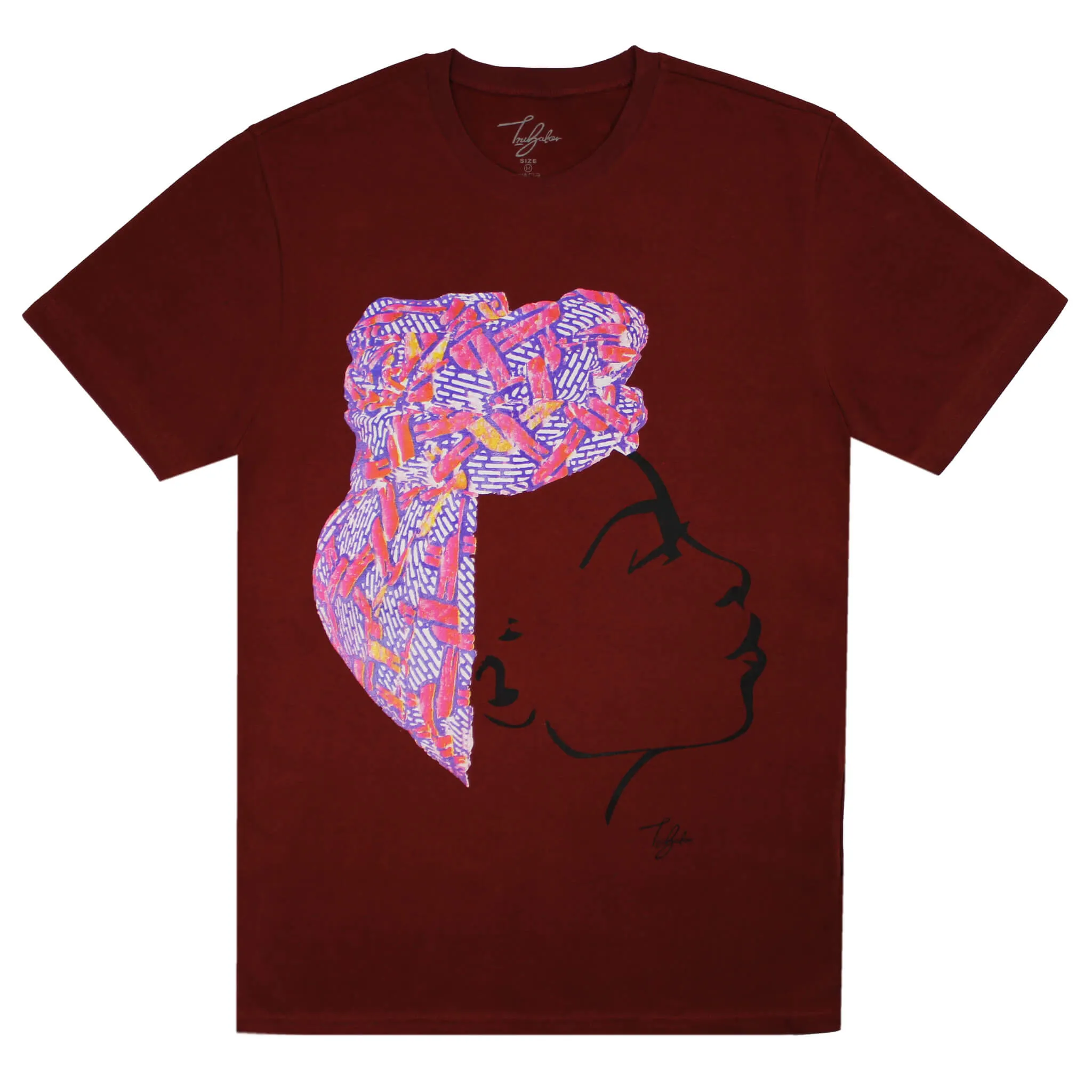 MISS AFRICA WITH SOCIAL SATURDAY HEAD WRAP (UNISEX SHORT SLEEVE T-SHIRT)