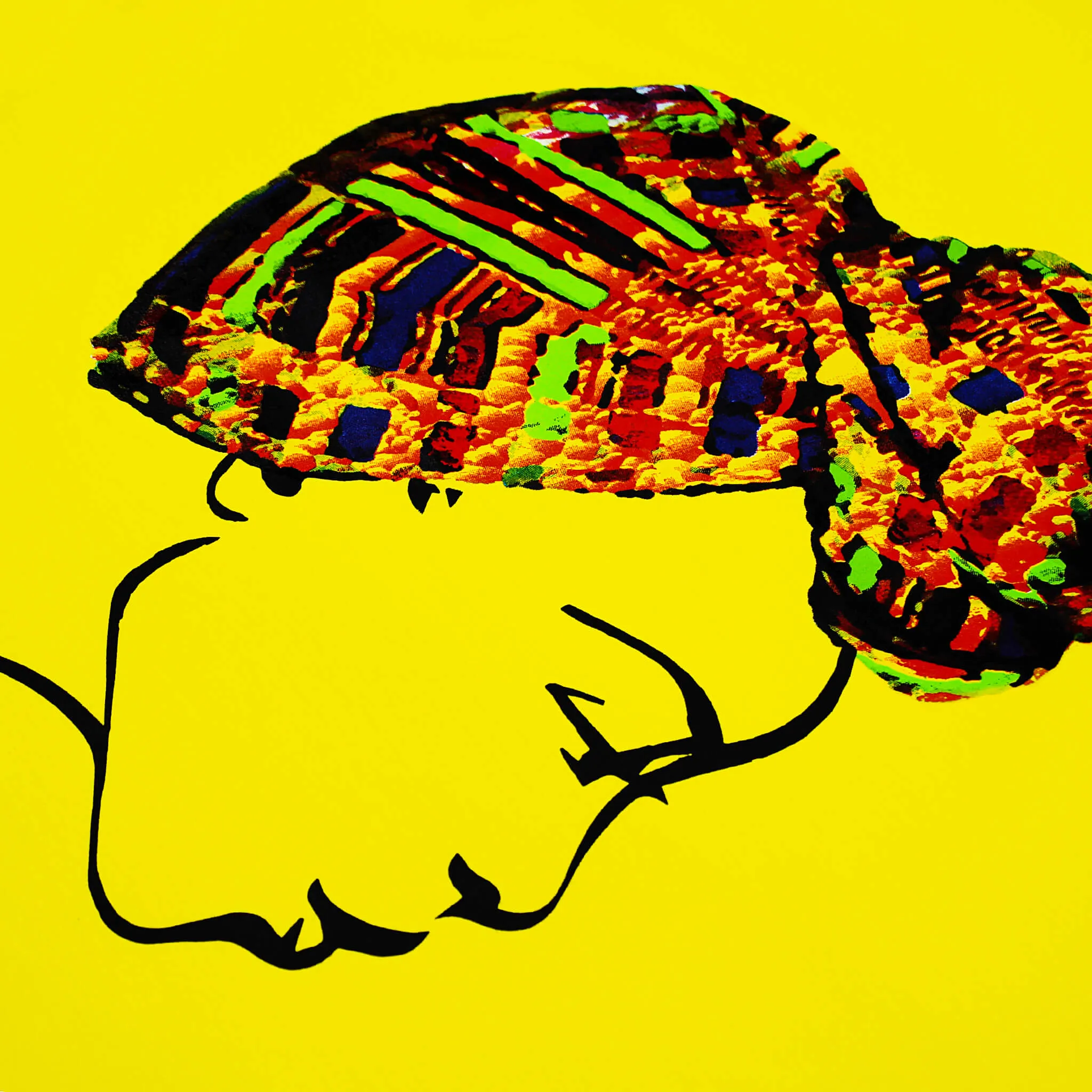 MISS AFRICA WITH TRADITIONAL FESTIVAL HEAD WRAP (UNISEX SHORT SLEEVE T-SHIRT)