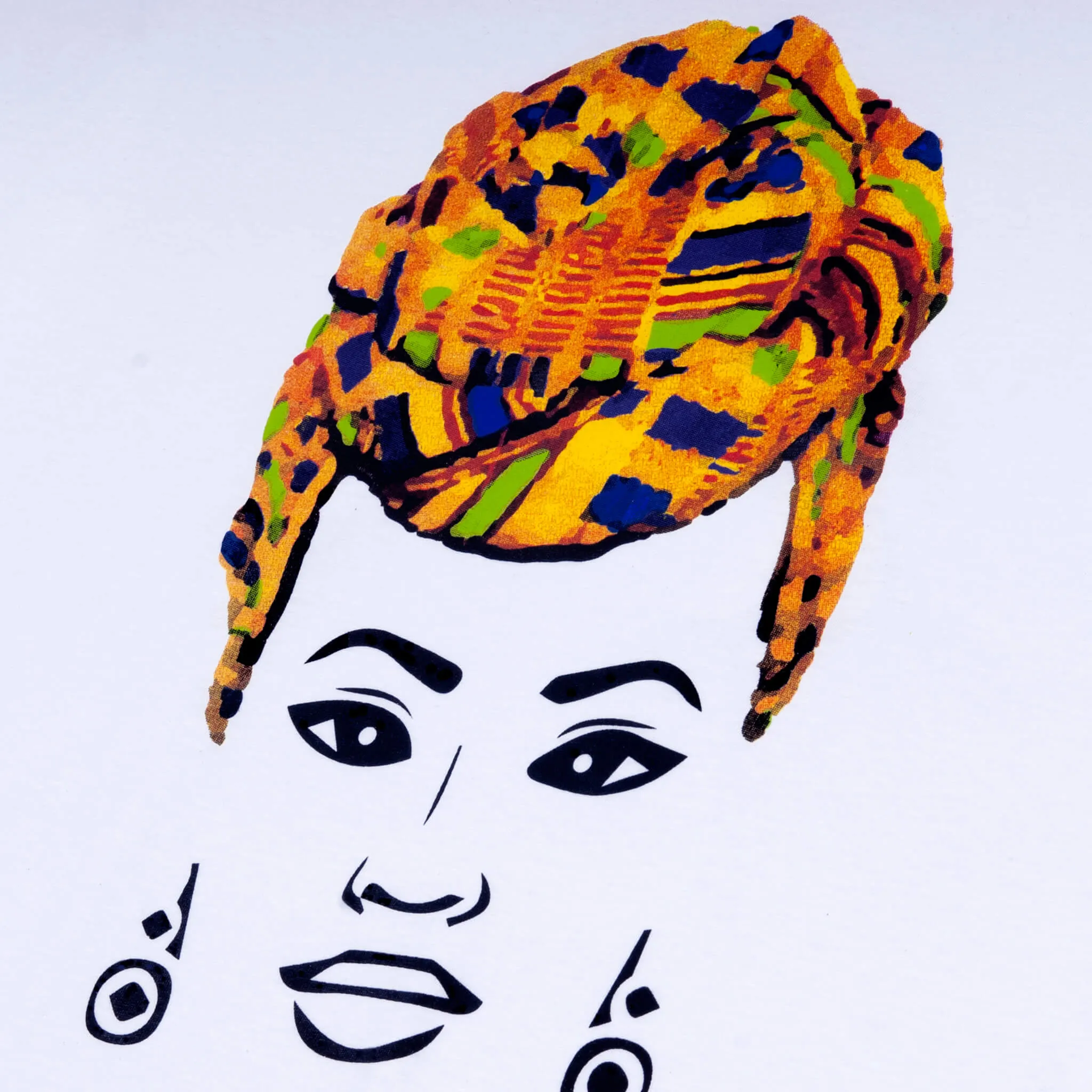 MISS AFRICA WITH TRADITIONAL WEDDING HEAD WRAP (LADIES SHORT SLEEVE T-SHIRT)
