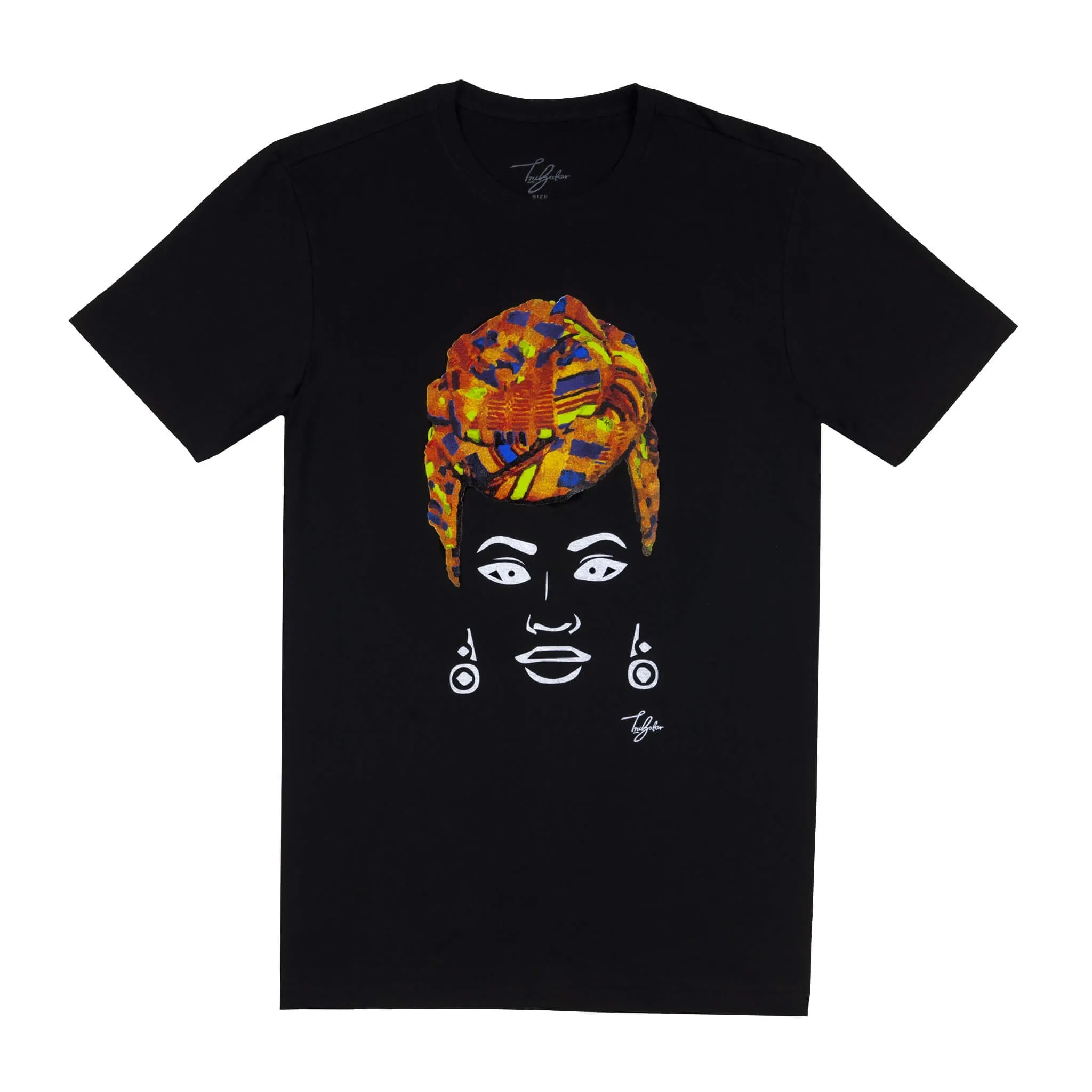 MISS AFRICA WITH TRADITIONAL WEDDING HEAD WRAP (UNISEX SHORT SLEEVE T-SHIRT)