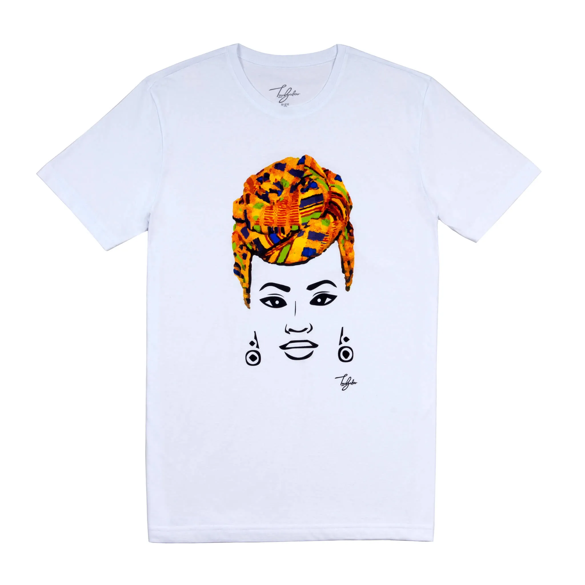 MISS AFRICA WITH TRADITIONAL WEDDING HEAD WRAP (UNISEX SHORT SLEEVE T-SHIRT)