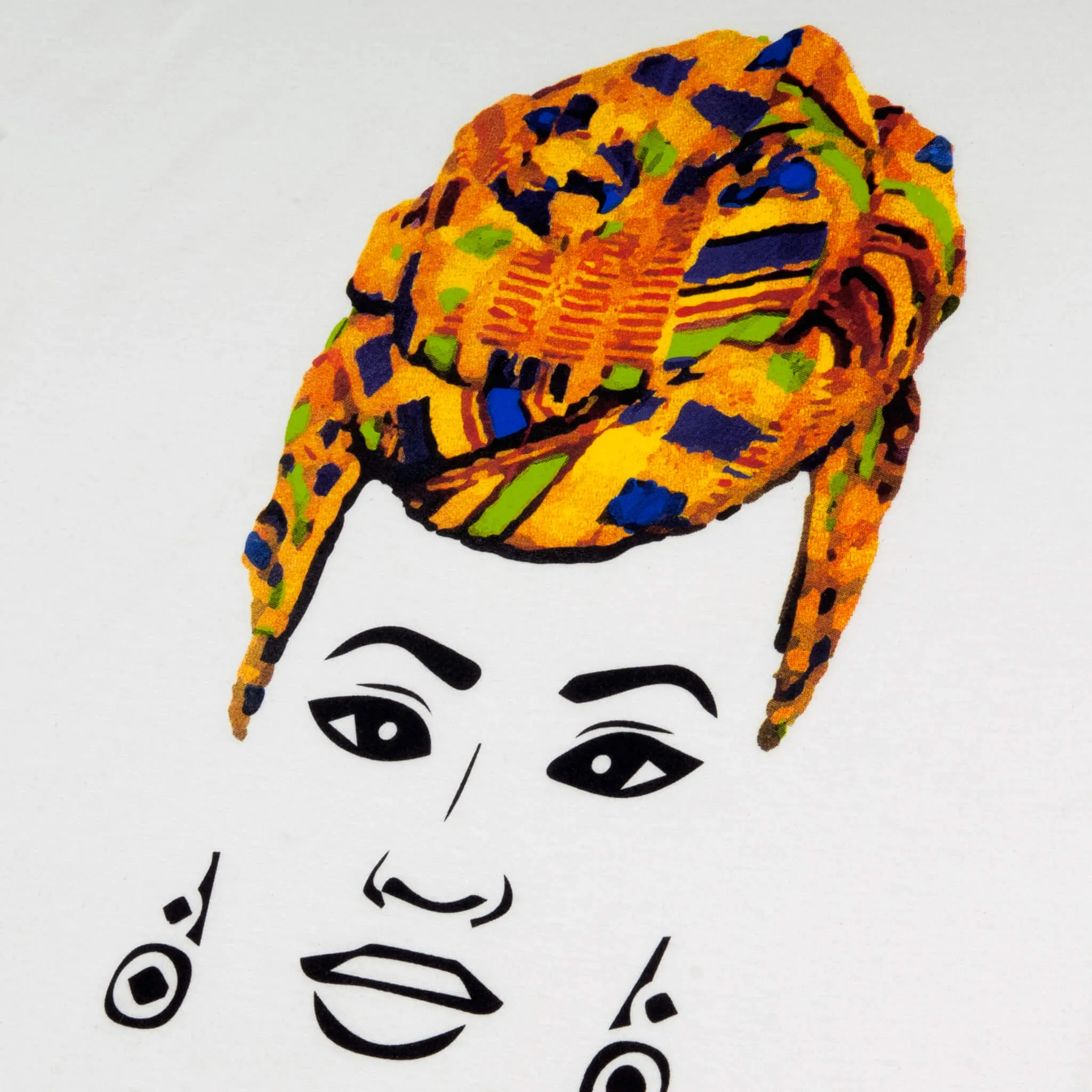 MISS AFRICA WITH TRADITIONAL WEDDING HEAD WRAP (UNISEX SHORT SLEEVE T-SHIRT)