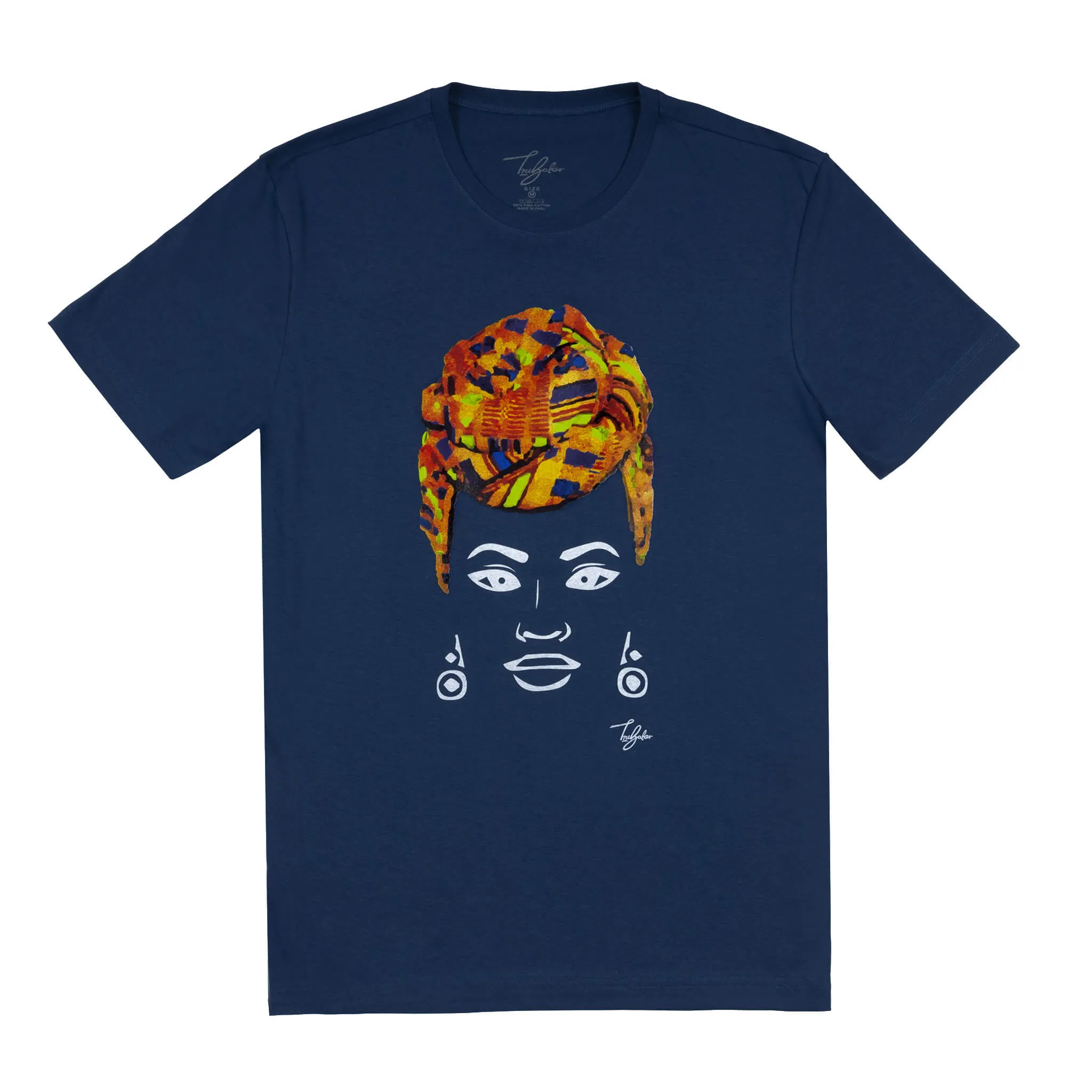 MISS AFRICA WITH TRADITIONAL WEDDING HEAD WRAP (UNISEX SHORT SLEEVE T-SHIRT)