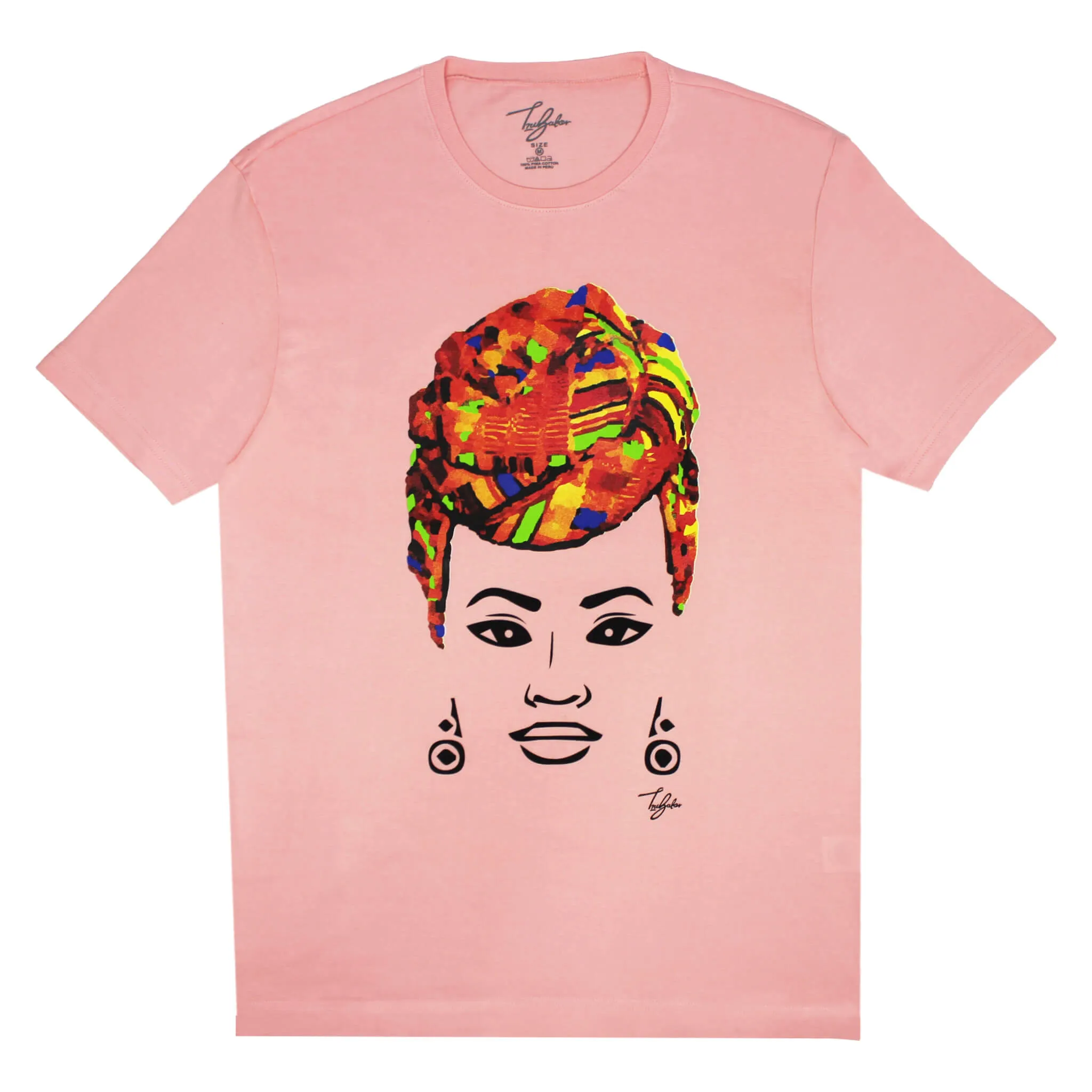 MISS AFRICA WITH TRADITIONAL WEDDING HEAD WRAP (UNISEX SHORT SLEEVE T-SHIRT)