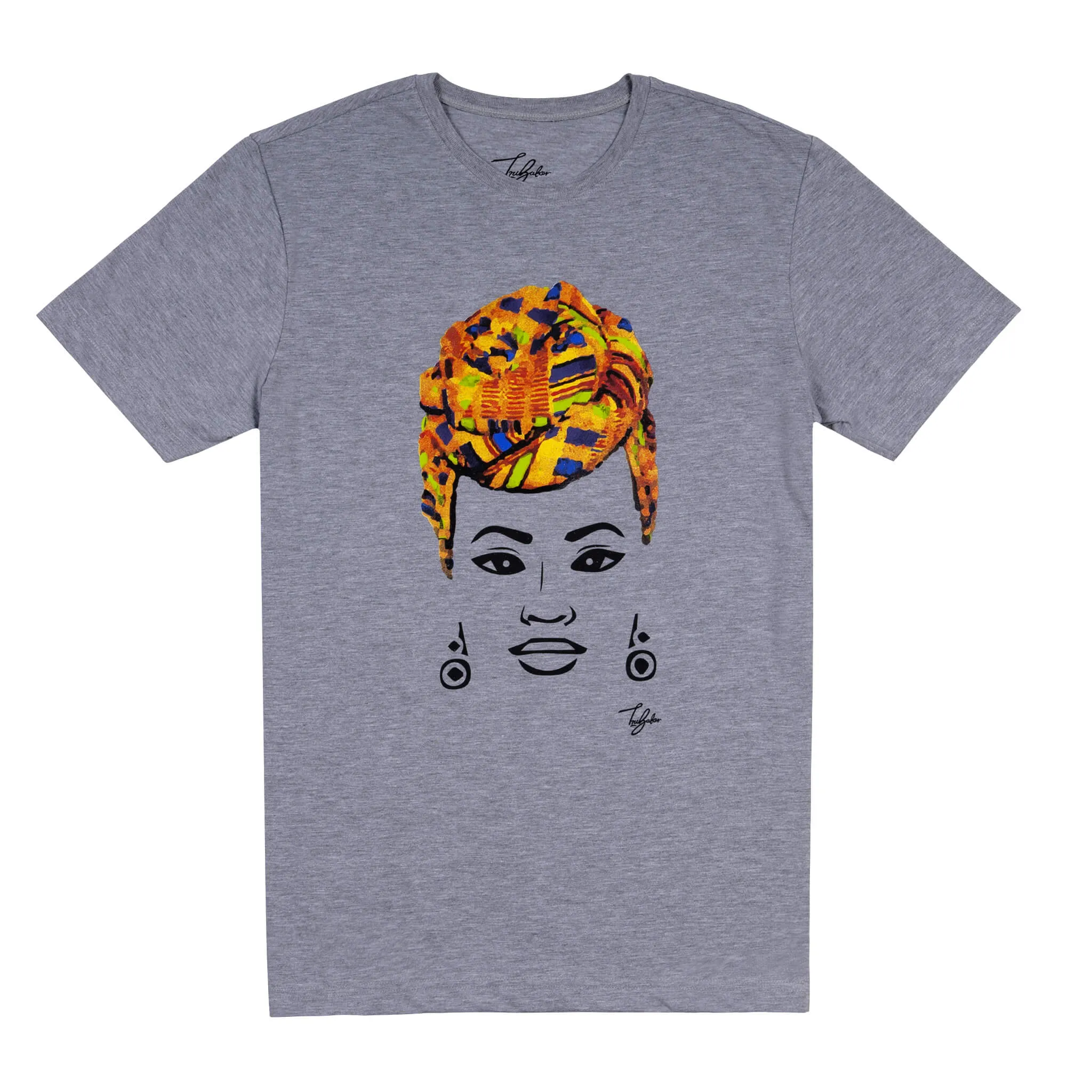 MISS AFRICA WITH TRADITIONAL WEDDING HEAD WRAP (UNISEX SHORT SLEEVE T-SHIRT)