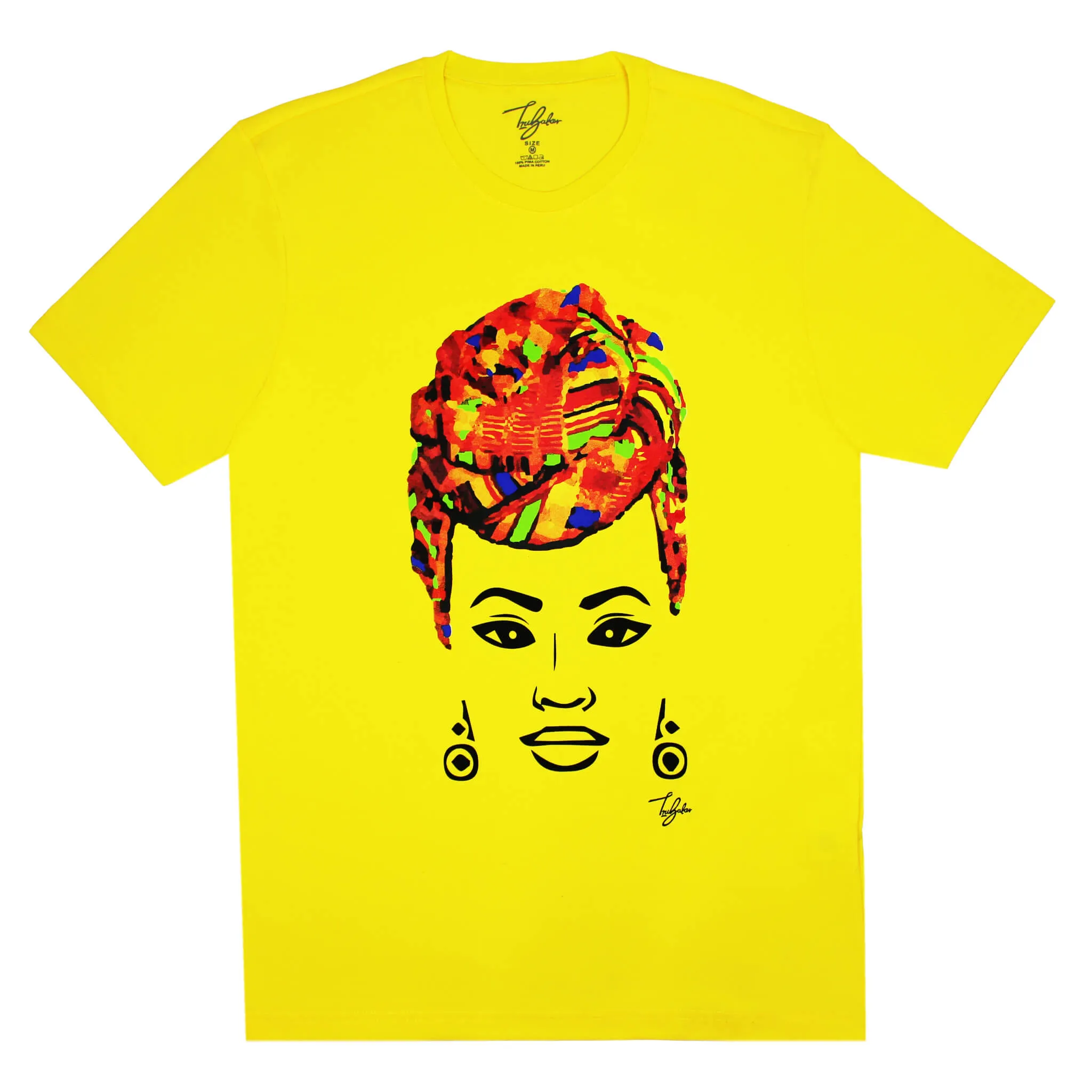 MISS AFRICA WITH TRADITIONAL WEDDING HEAD WRAP (UNISEX SHORT SLEEVE T-SHIRT)
