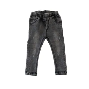 MLW By Design - Distressed Black Wash Jeans