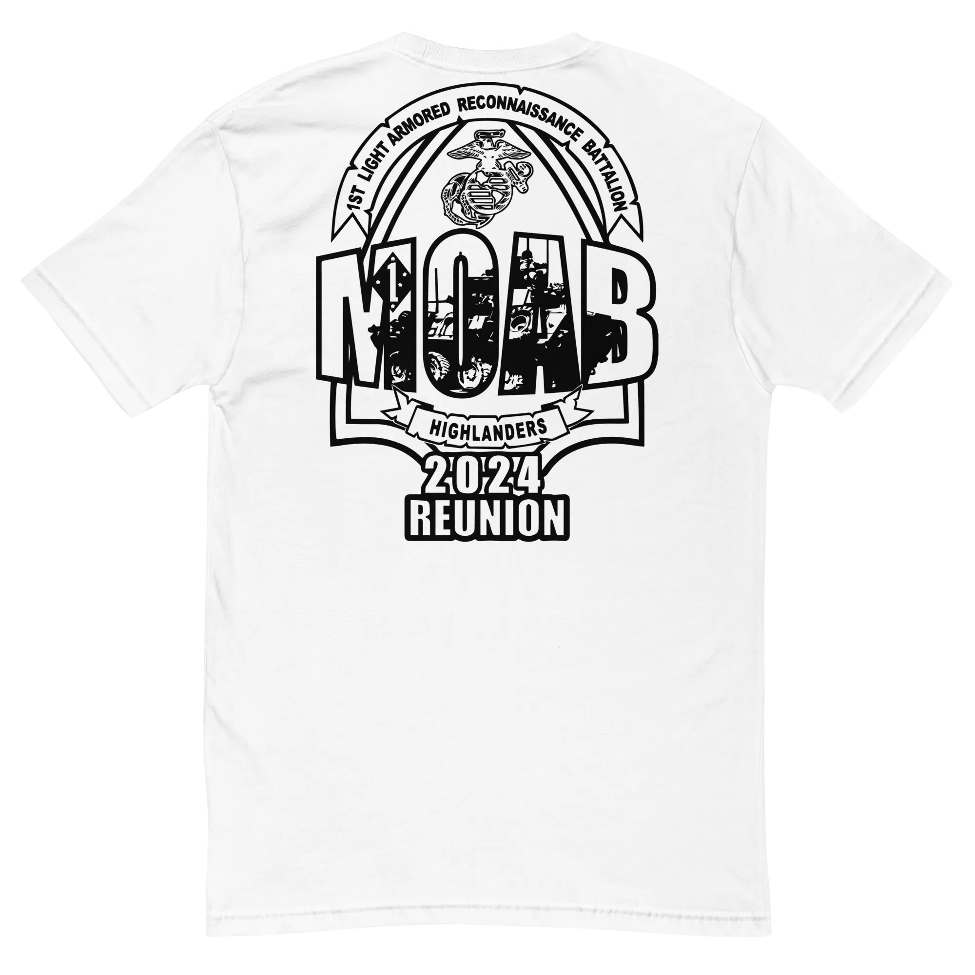 MOAB REUNION 2024 WHITE FITTED T-SHIRT