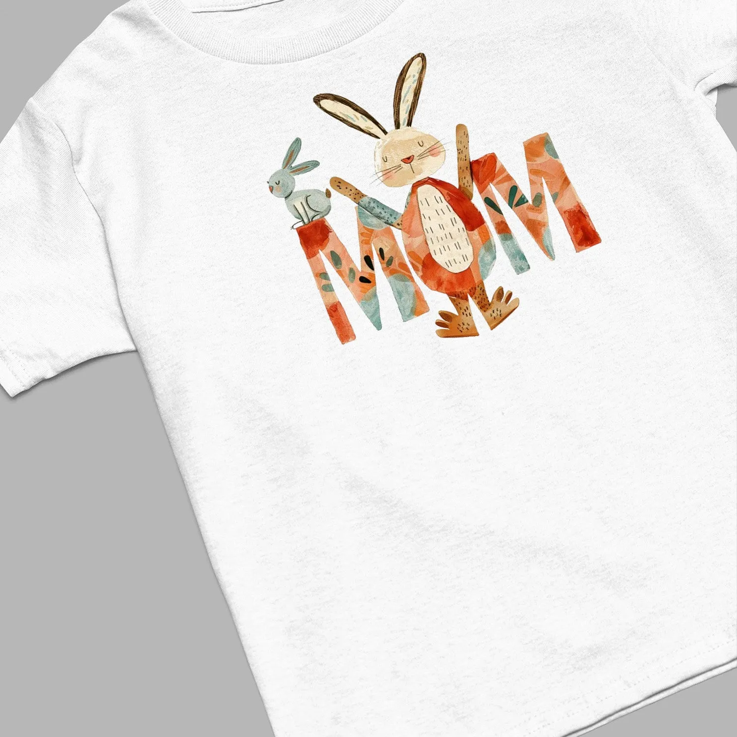 Mom Rabbit Shirt, Bunny Shirt Custom Mom Shirt, Mom Life Shirt, Mama Shirt, Mom Shirt, Mother's Day Gift, Happy Mother’s Day