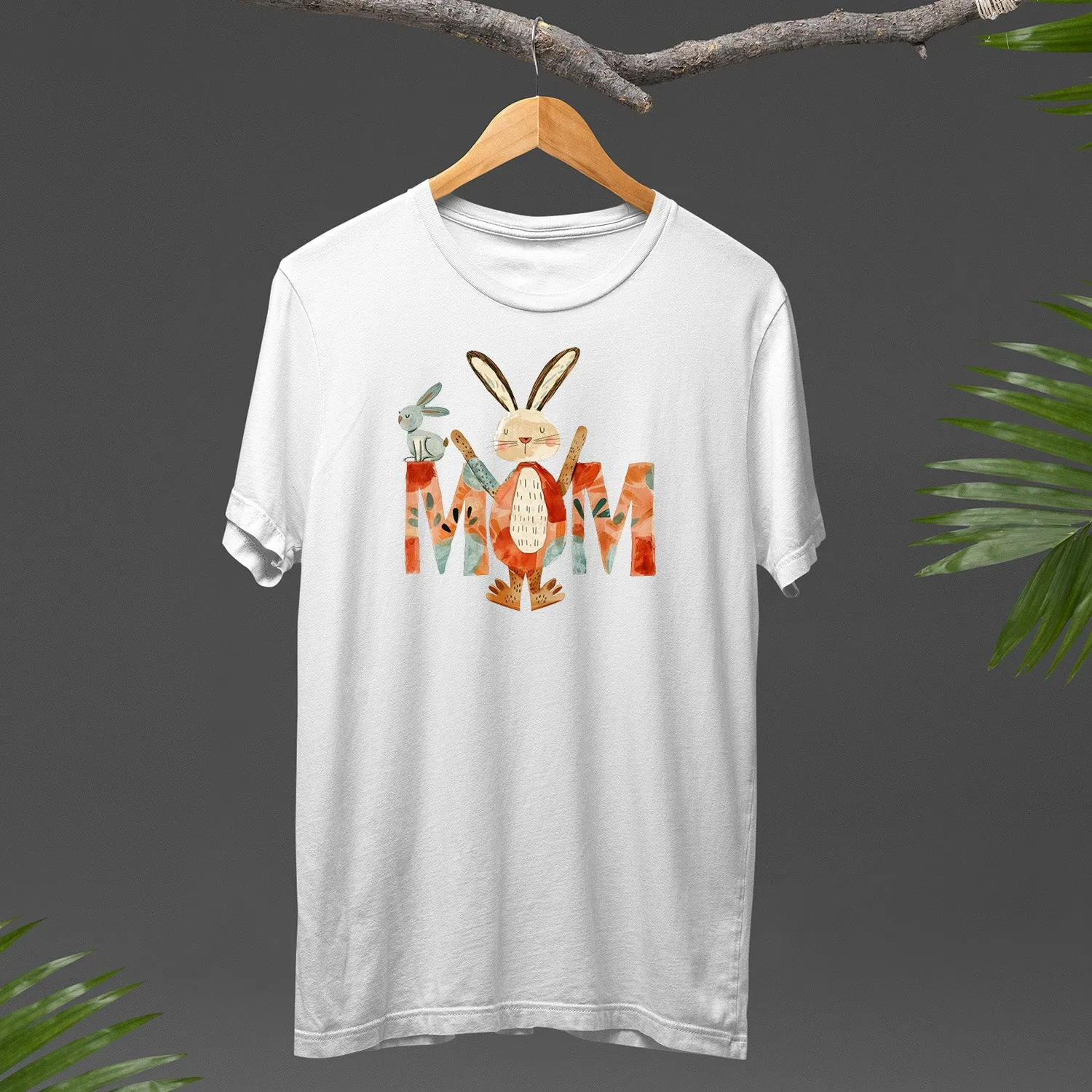 Mom Rabbit Shirt, Bunny Shirt Custom Mom Shirt, Mom Life Shirt, Mama Shirt, Mom Shirt, Mother's Day Gift, Happy Mother’s Day