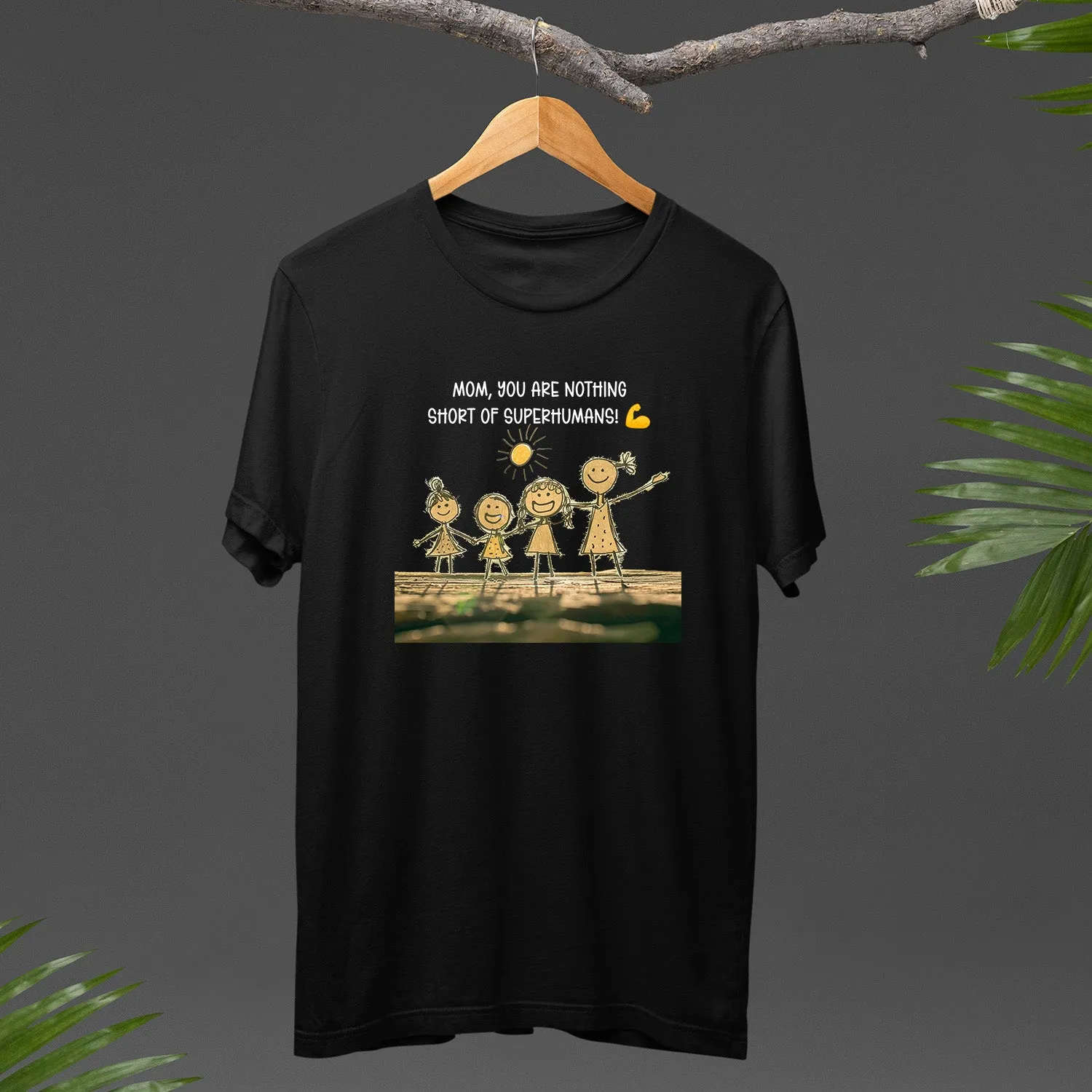 Mom, You Are Nothing Short Of Superhumans Shirt, Mom And Children Sweatshirt, Family Drawing Shirt, Kids Drawing Shirt, Mom Shirt With Kids Art, Mama Shirt, Mom Shirt, Mother's Day Gift, Happy Mother's Day