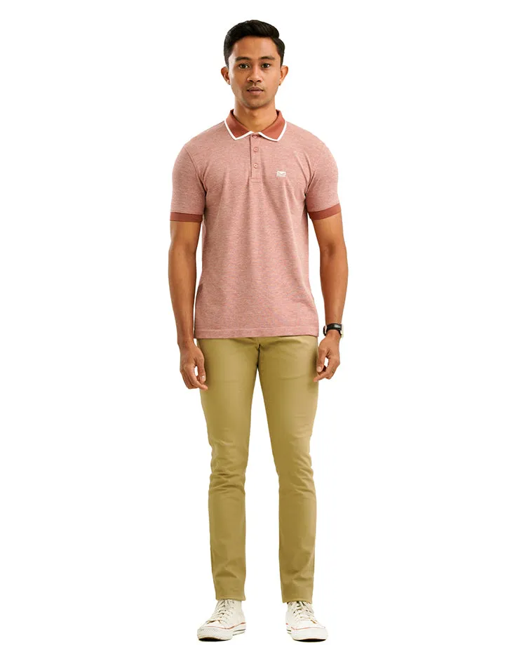 Moose Men’s Marl Seamless Polo T-Shirt