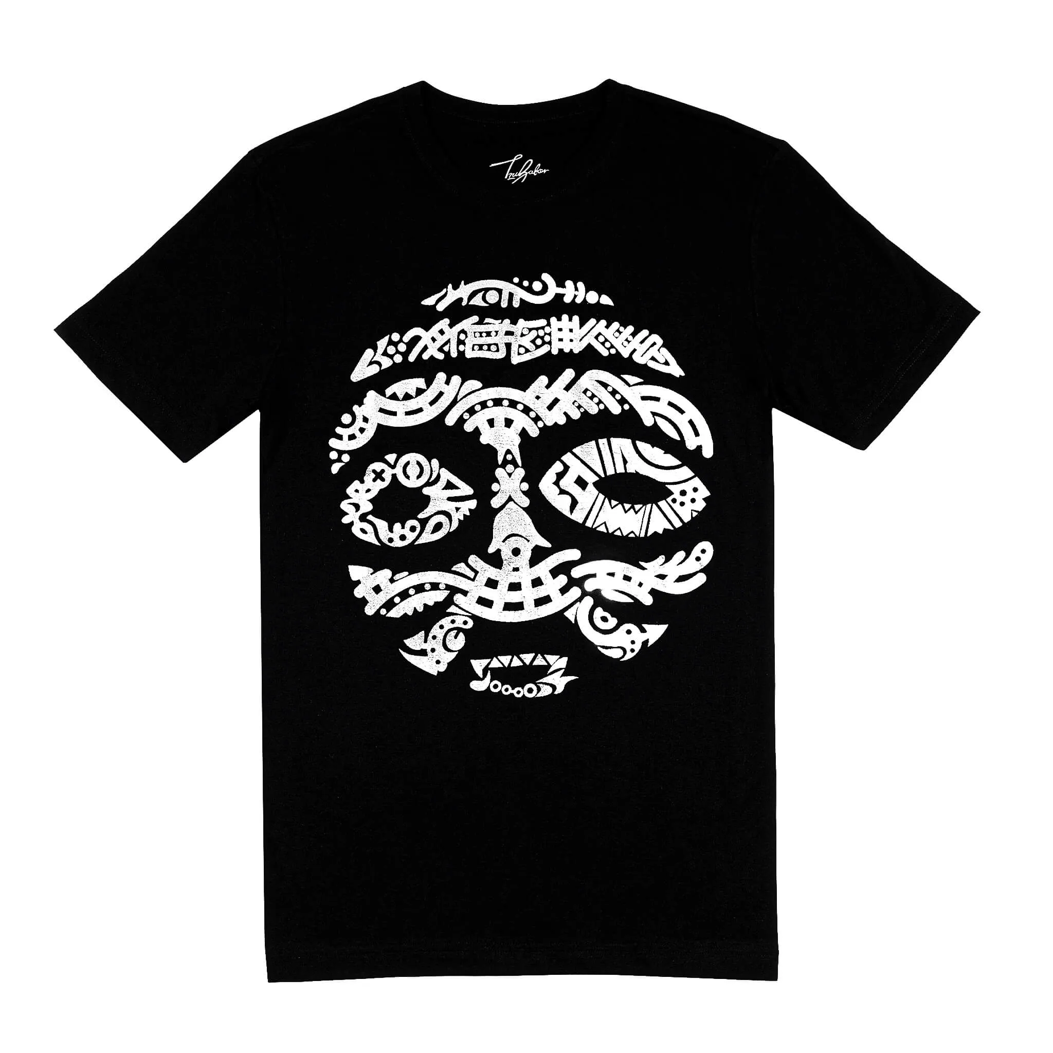 MORROCO SILVER METALLIC WARRIOR MASK (UNISEX SHORT SLEEVE T-SHIRT)