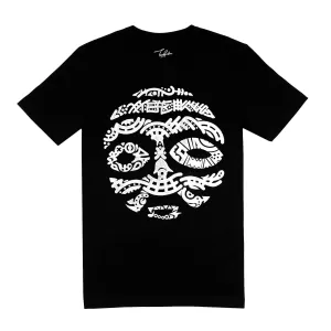 MORROCO SILVER METALLIC WARRIOR MASK (UNISEX SHORT SLEEVE T-SHIRT)