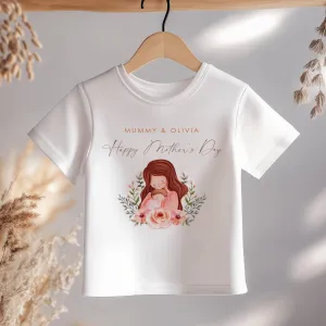 Mother And Baby Personalised Mother's Day Toddler & Kids T Shirt