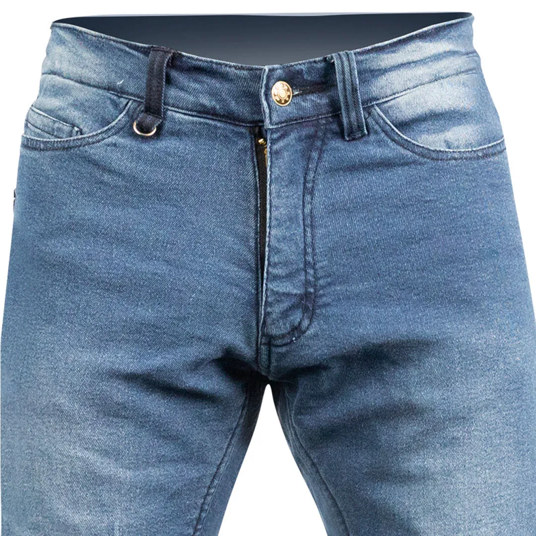 Moto Dry - Navy Stretch Denim AA Rated Kevlar Jeans