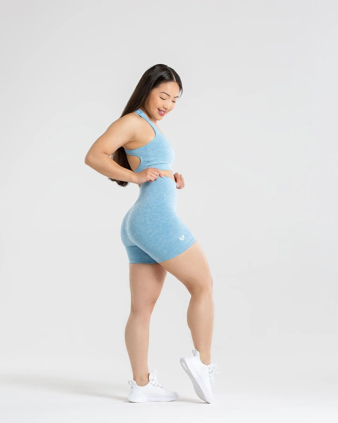 Move Seamless Shorts | Blue Marl