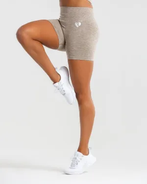 Move Seamless Shorts | Brown Grey Marl