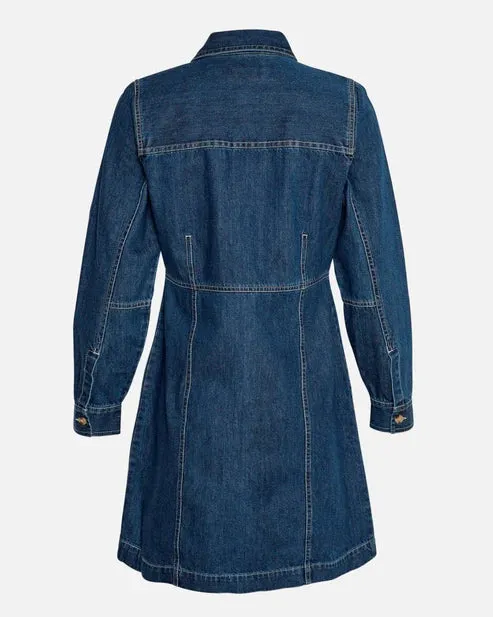 MSCH Dielle Emma Dress - Dark Blue Wash