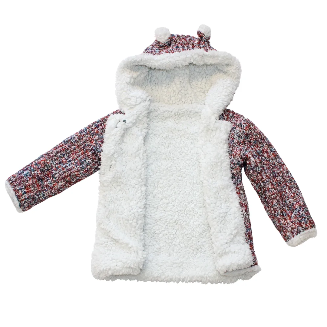 Multi Shaggy Lined Cardi