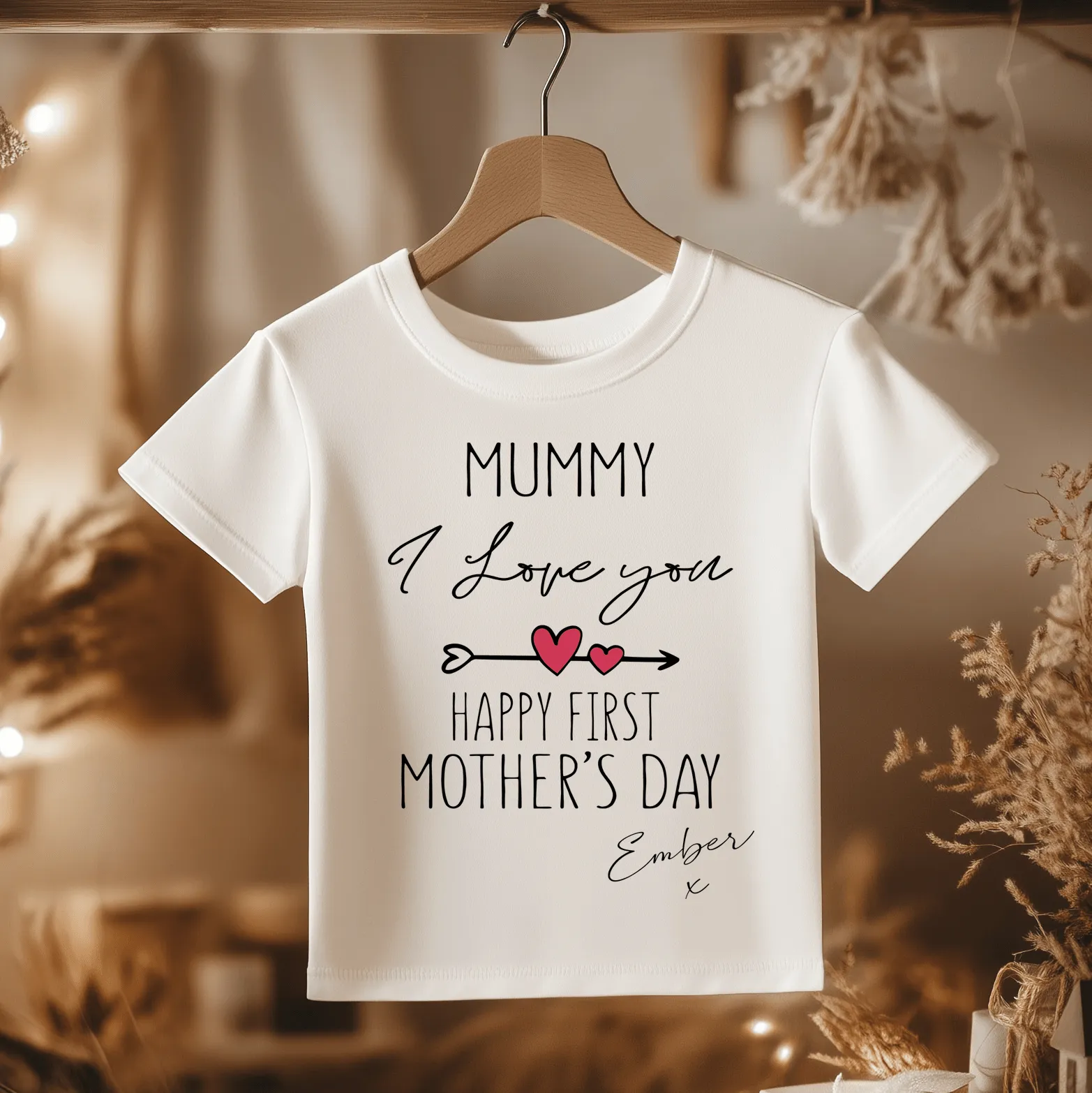 Mummy I Love You Mother's Day Personalised Toddler & Kids T Shirt