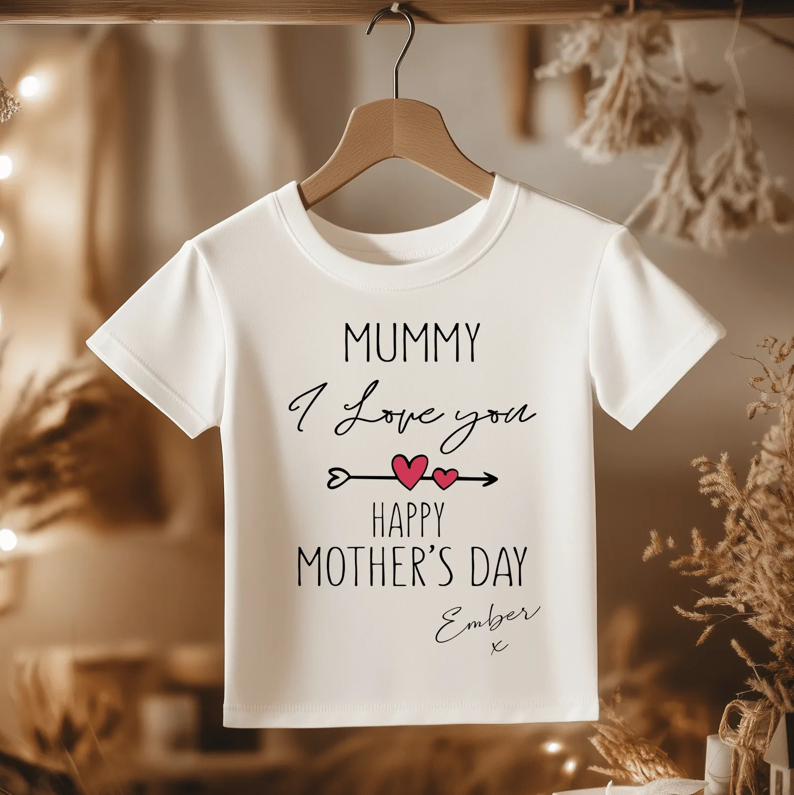 Mummy I Love You Mother's Day Personalised Toddler & Kids T Shirt