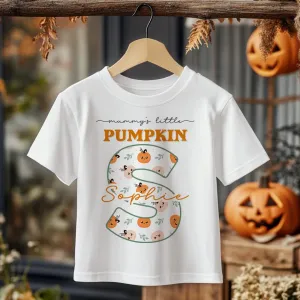 Mummy's Little Pumpkin Personalised Toddler & Kids T Shirt