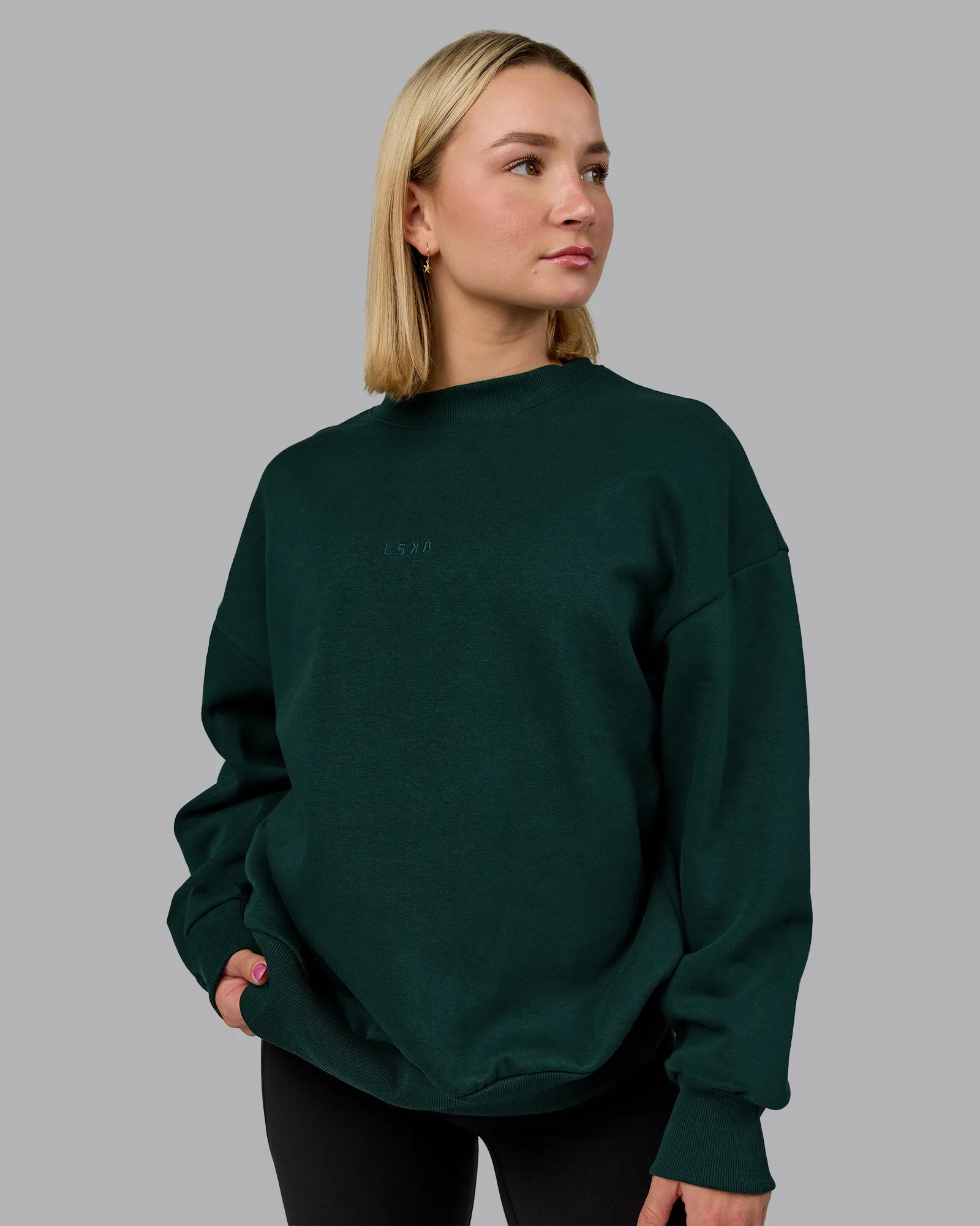 MVP Oversized Sweater - Dark Moss